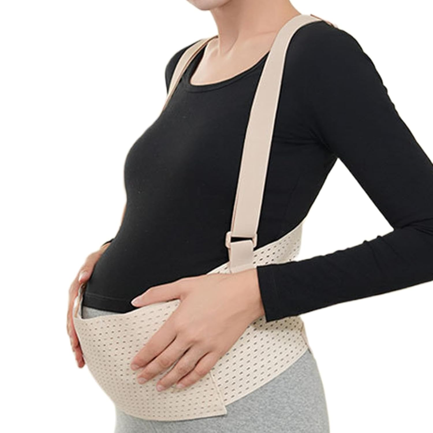 Pregnancy Belly Support Band - Maternity Belly Support Breathable Belly Band | Pregnancy Band, Adjustable Pregnancy Belt for Late Mid-Pregnancy Home, Outdoor