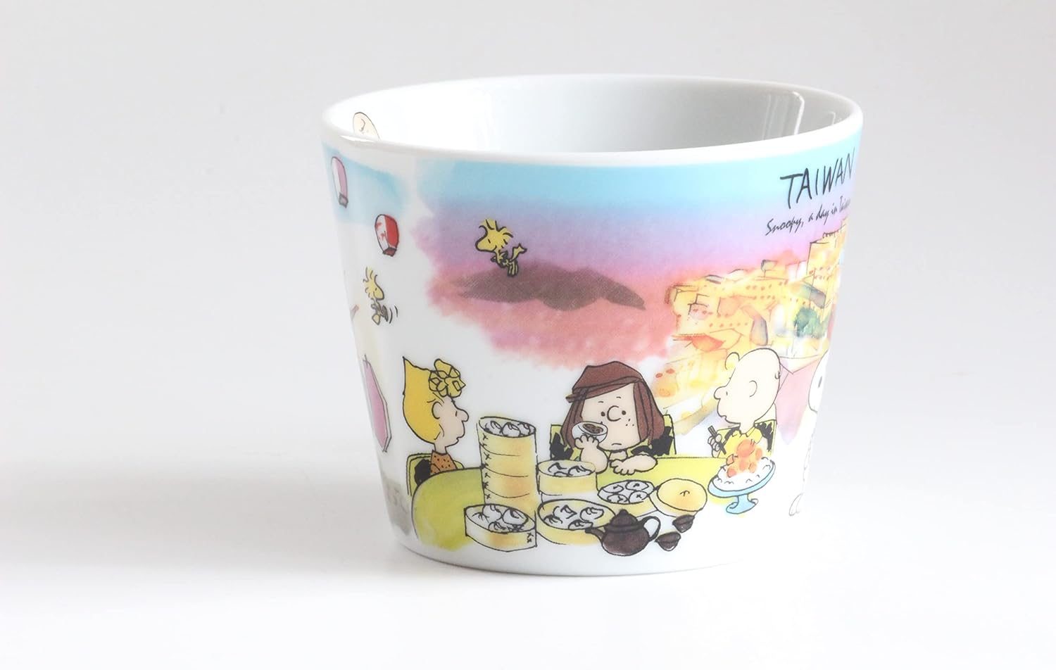 Simizu Pottery Snoopy World Travel Series Taiwan Mug image number 1