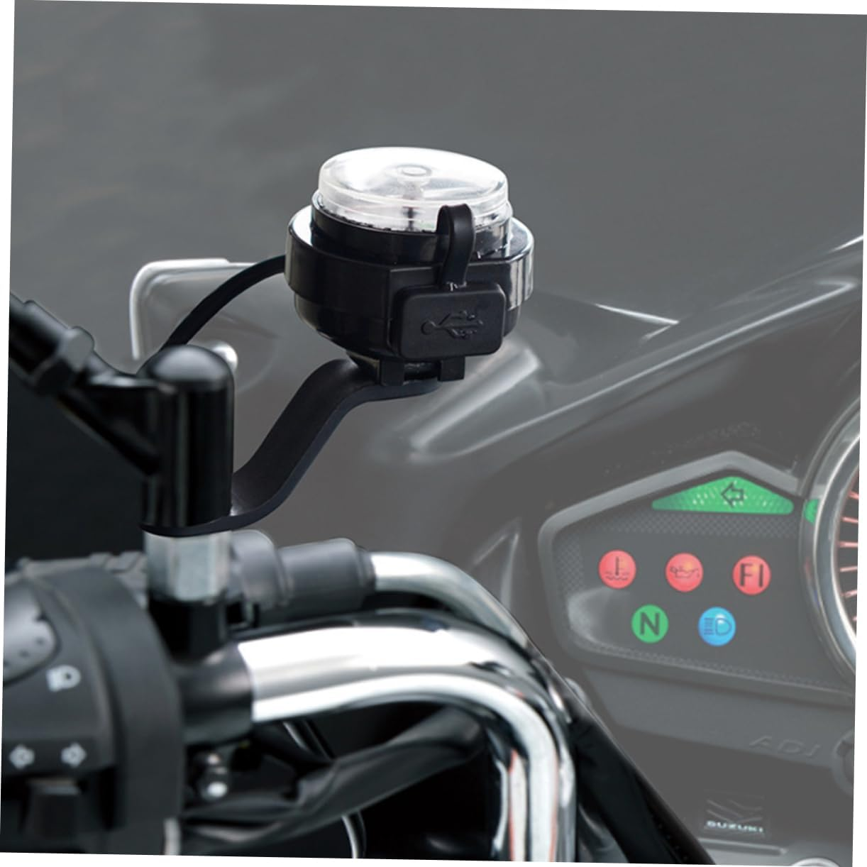 SEWOART Motorbike Phone Charger Compass for USB Fast Charging Compatible Mobile Phones and Motorbike Parts image number 6