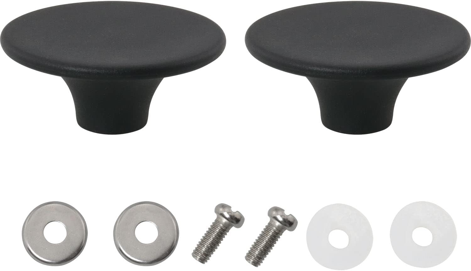 DGBRSM 2Pcs Dutch Oven Knob Bakelite Pot Lid Replacement Knob, Black