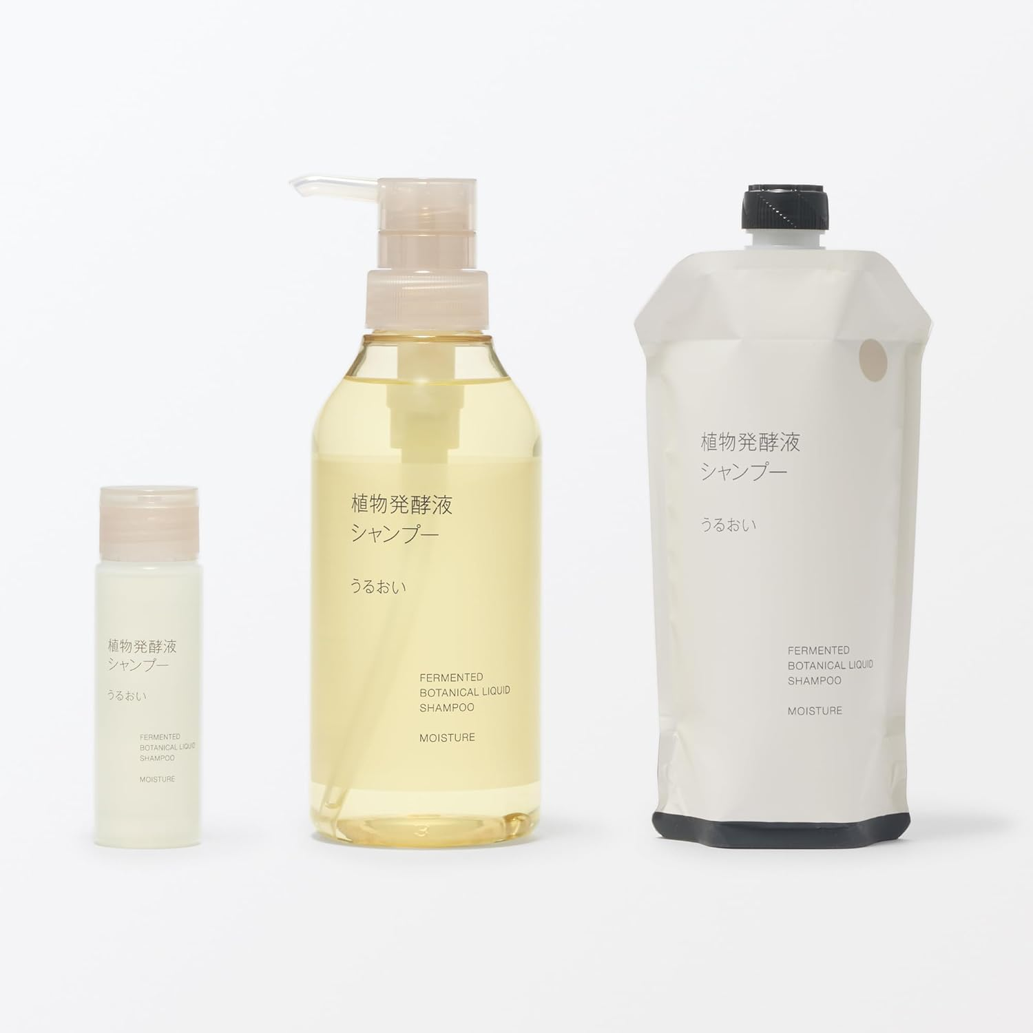 MUJI 84465635 84465635 Plant Fermented Liquid Shampoo, Moisture (Refillable), 11.5 Fl Oz (340 Ml)