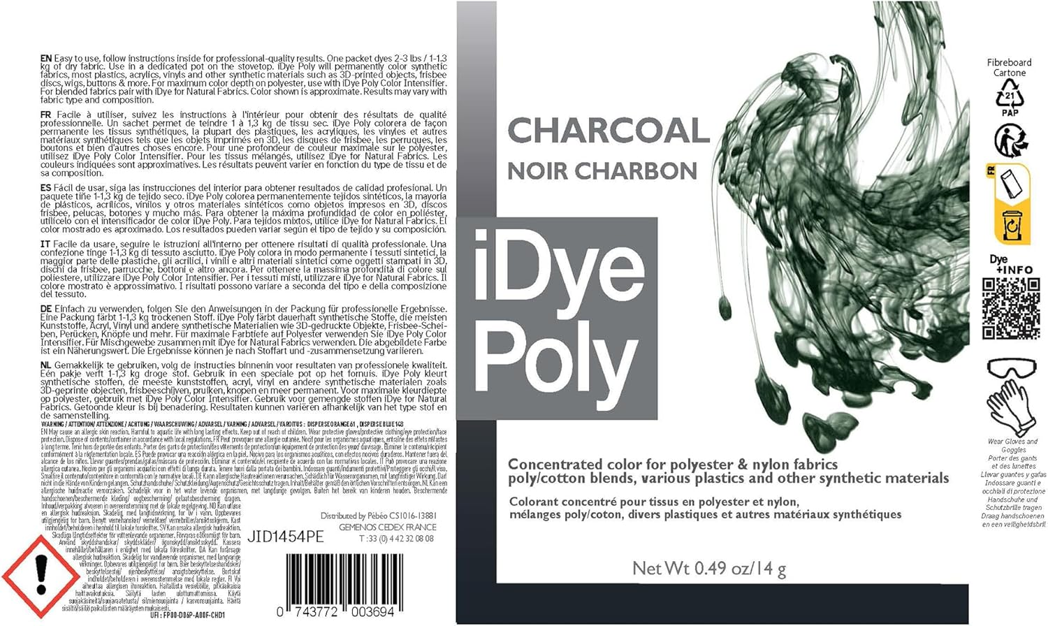Jacquard Idye Poly: Black