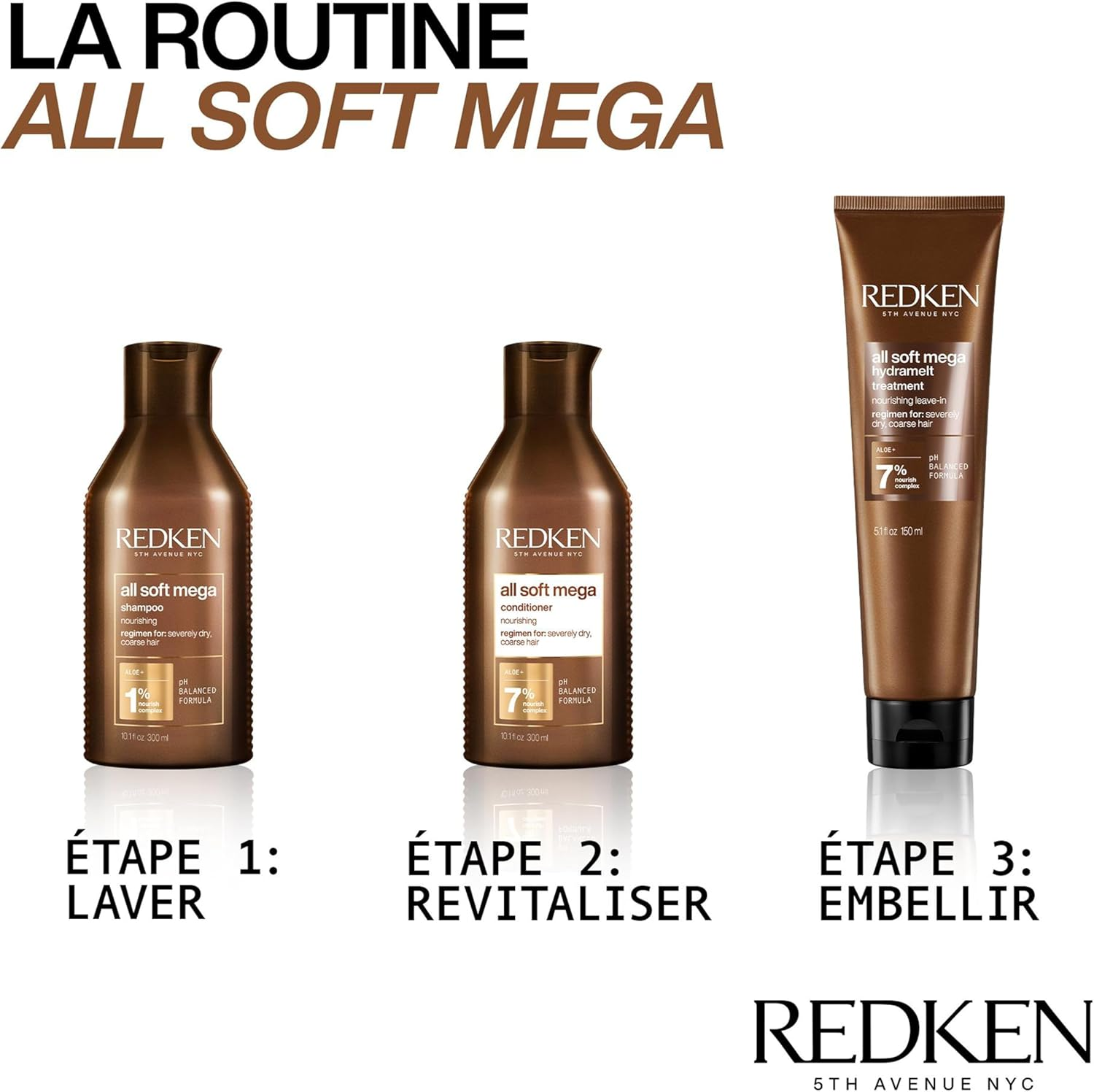 Redken All Soft Mega Shampoo (For Severely Dry/Coarse Hair) 300Ml