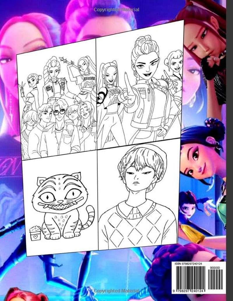Demon Hunter Coloring Book: Cute and Beautiful Pages Inspired by the Huntrix Idol Music World &ndash;High-Quality Scenes of Glam Battles, Fantasy Style, and Music Magic