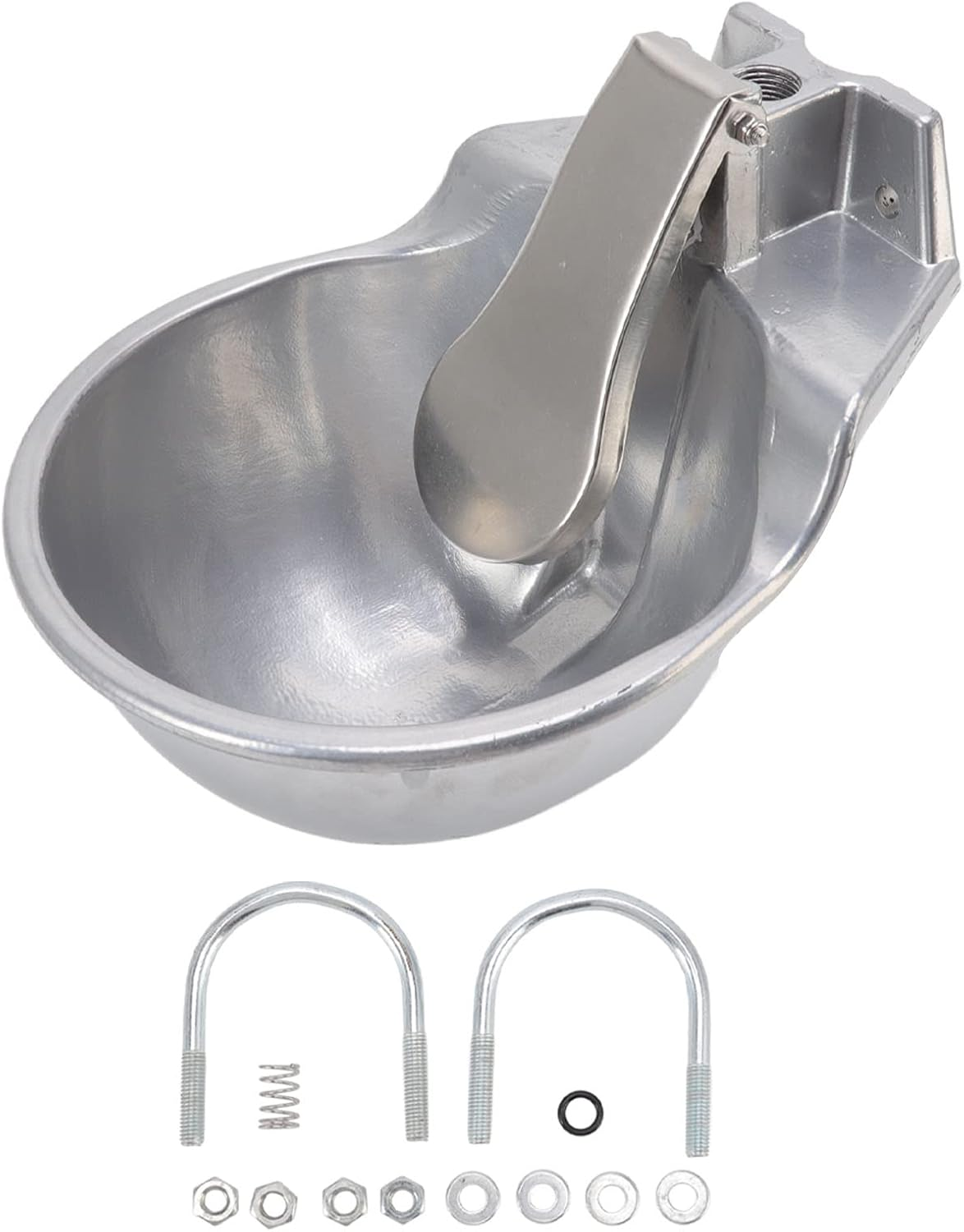 Automatic Water Bowl Dispenser for Dog Large Size Stainless Steel Feeder Self Filling Trough Automatic Livestock Drinking Bowl Aluminium Alloy Thickened Robust Drinking Sink For image number 3