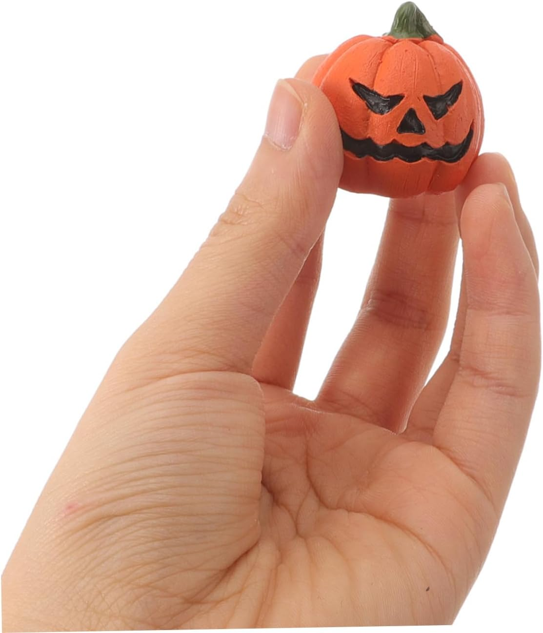 Yardwe 6Pcs Fish Tank Decoration Miniature Halloween Pumpkin Ornament Halloween Pumpkin Decor Desktop Adornment Halloween Miniatures Miniature Halloween Ornament Halloween Party Favors image number 4