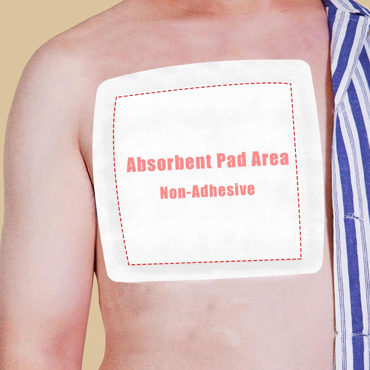 Extra-Large Breathable Wound Dressings Pads 25Cmx25Cm (6-Pack),Sterile Individually Wrapped Dressing Patches, Non-Stick Wound Care for Burns, Ulcers,Post-Surgery image number 1