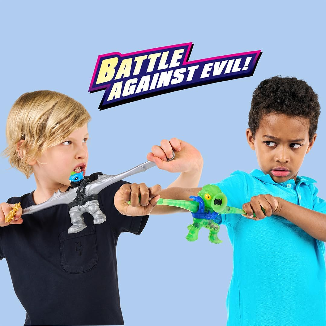 Heroes of Goo Jit Zu Cursed Goo Sea versus Pack Exclusive 2 Figure Pack Exclusive Pantaro with Color Change Face & Exclusive Squidor with Suction Attack