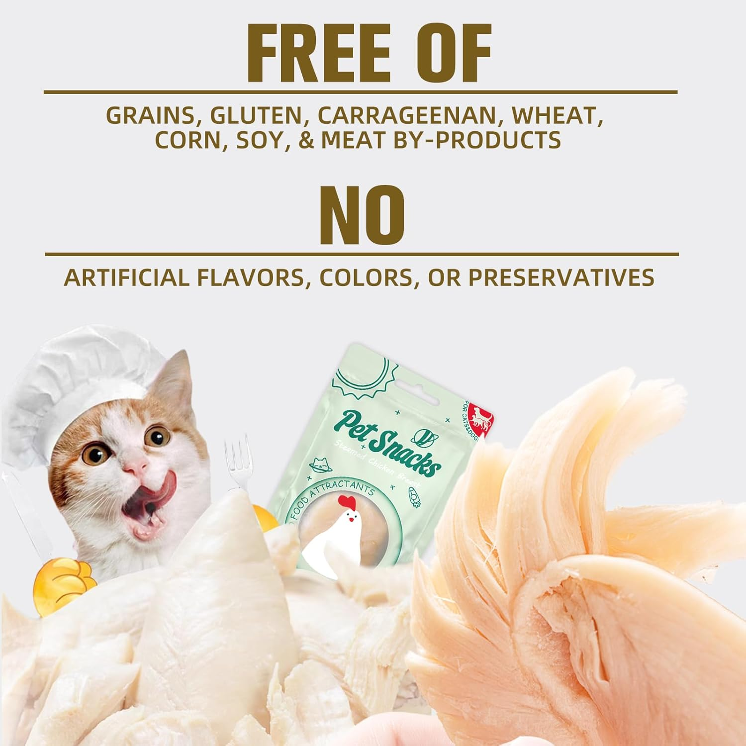 Cat Food Topper for Picky Eaters & Healthy Soft Cat Treat (Chicken), Wet Food with Gravy, High Protein & Limited Ingredient image number 2