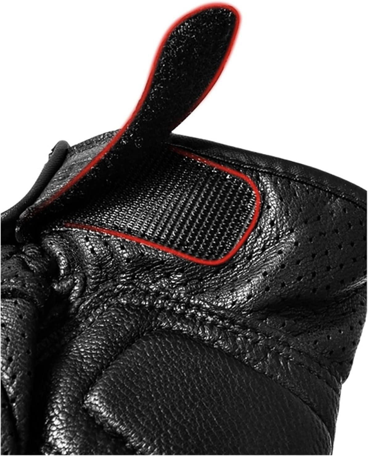 KANGYEBAIHUODIAN Motorcycle Gloves Mens Motocross Cycling Long Warm Retro Leather Full Finger for Racing Spring Classic Touch Screen Cool (Color : Non Perforated, Size : M)