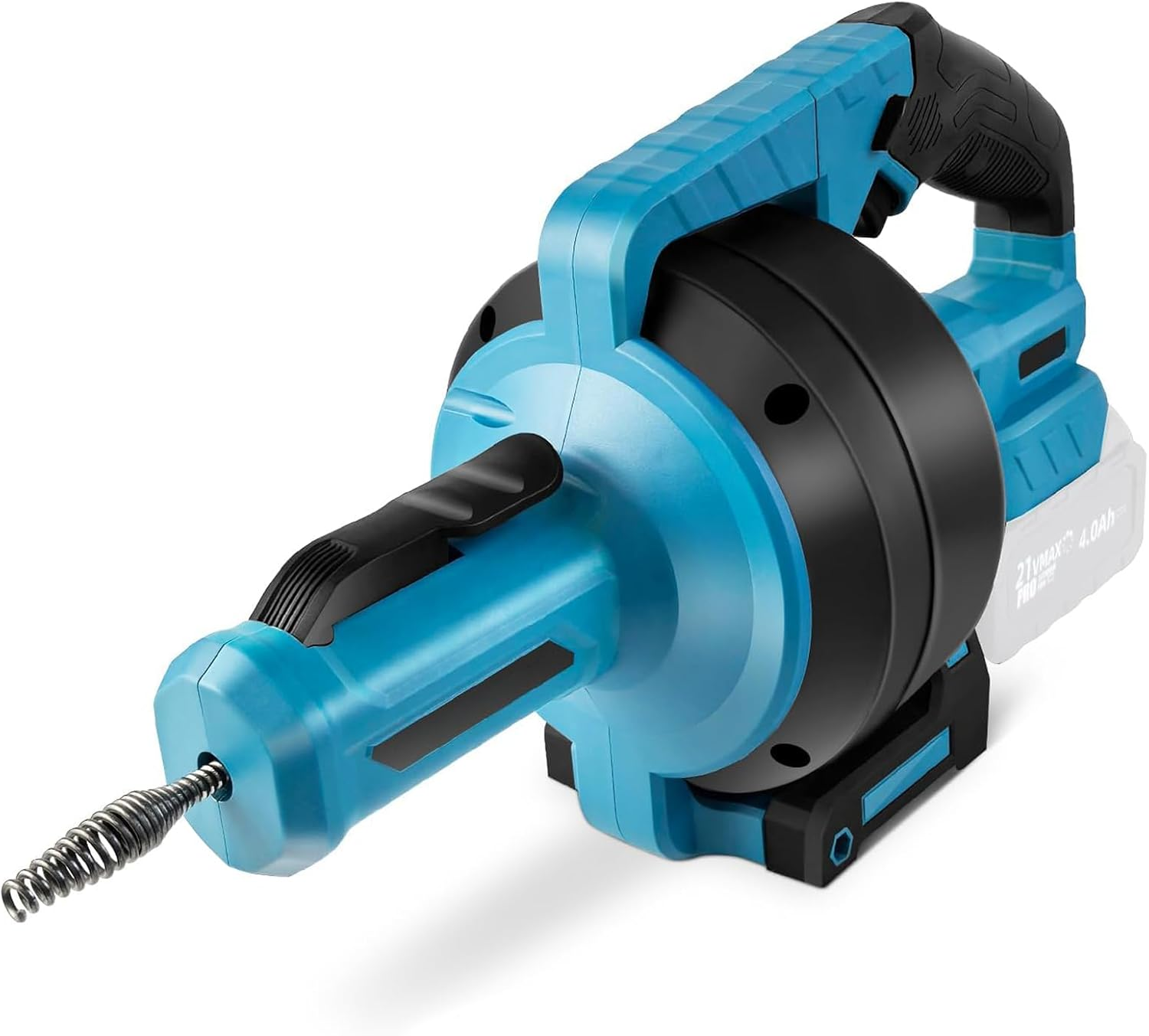 Battery Drain Cleaner Pipe Cleaning Machine Battery Compatible with Makita 18 V Battery, Diameter 9 Mm 7.6 M Pipe Cleaning Spiral for Diameter 16-85 Mm Pipe, Electric Drain Cleaner Pipe Cleaner image number 5