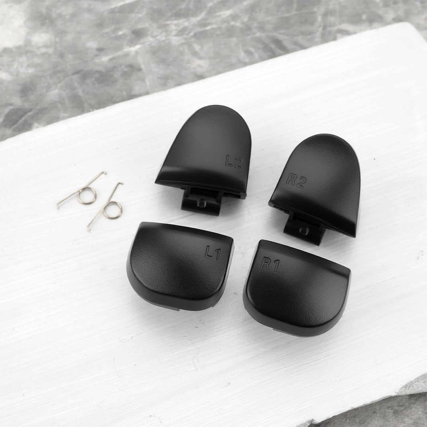 1 Set of L1 R1 L2 R2 Trigger Buttons and Springs Compatible with Playstation 5 Controller V3 (3.0) BDM-030 Black image number 3