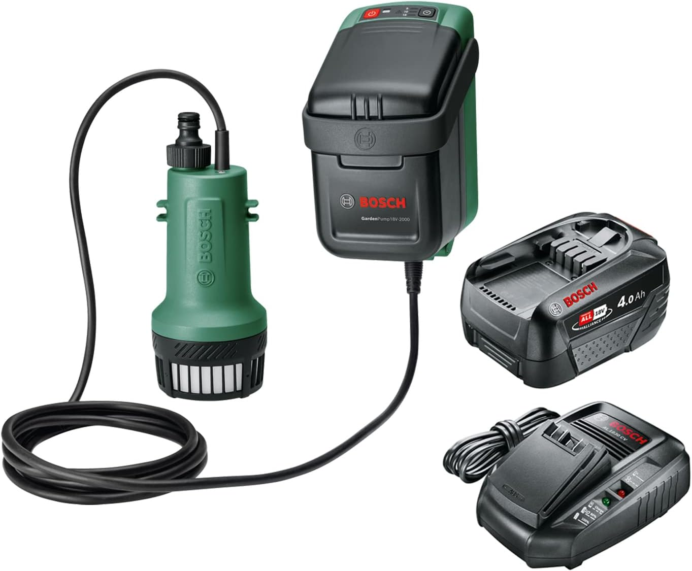 Bosch Home & Garden Cordless 18V Submersible Pump with 4.0Ah Battery & Fast Charger (Gardenpump 18V-2000) image number 5