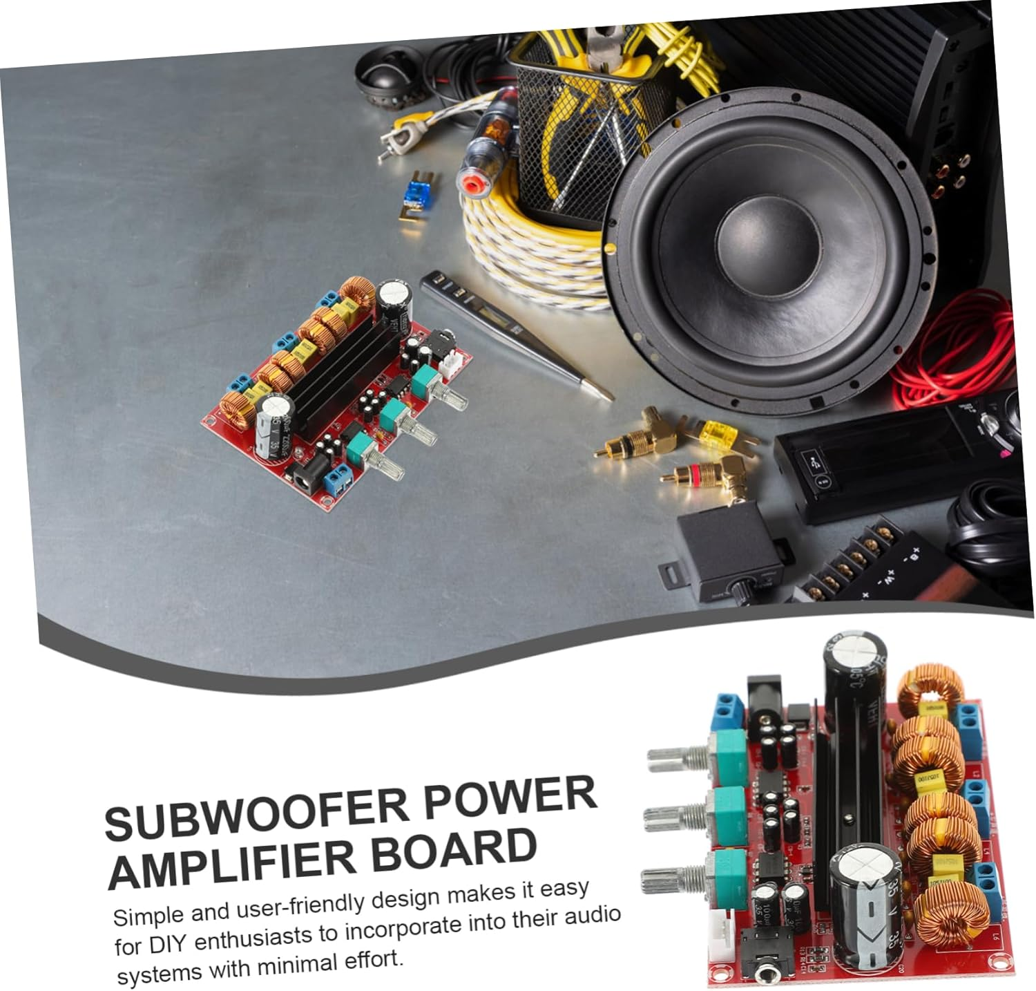 Angoily 2.1 Channel Digital Audio Amplifier Board Module for Subwoofer and Speakers 12V-24V Wide Voltage Power Amplifier for Home Theater Systems image number 4
