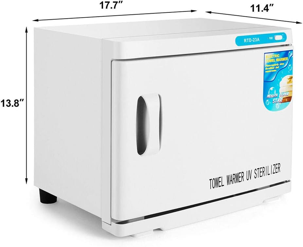 Hot Towel Warmer UV Sterilization Box, 23L Capacity, Two Stainless Steel Racks, for Facials Barber Esthetician, Spa Beauty image number 4