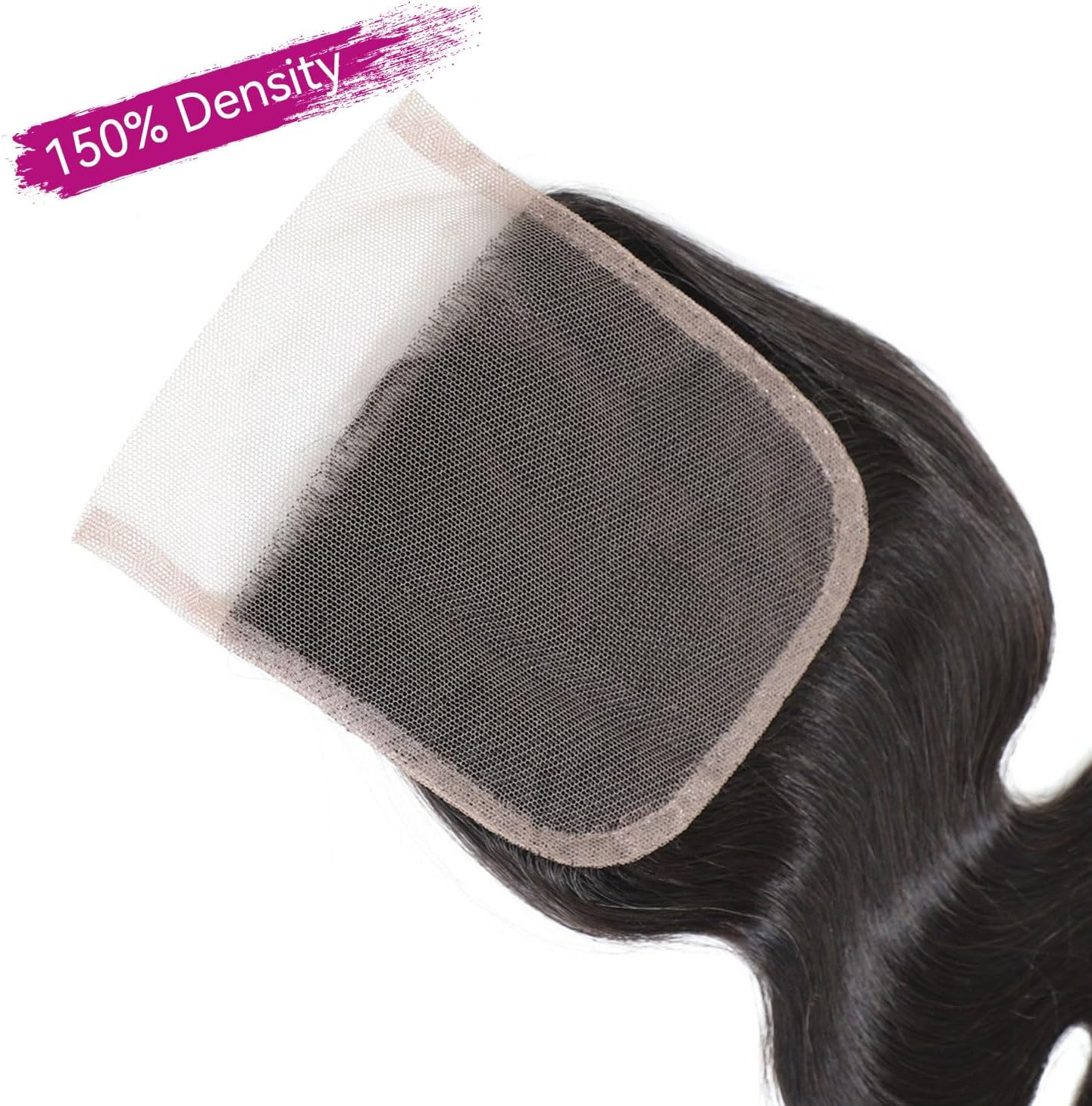 Fulang Hair Closure Human Hair 4X4 Lace Closure HD Body Wave Bresilienne Cheveux Humain Closure Femme Top Swiss Lace Invisible Free with Pre Plucked Baby Hair image number 1