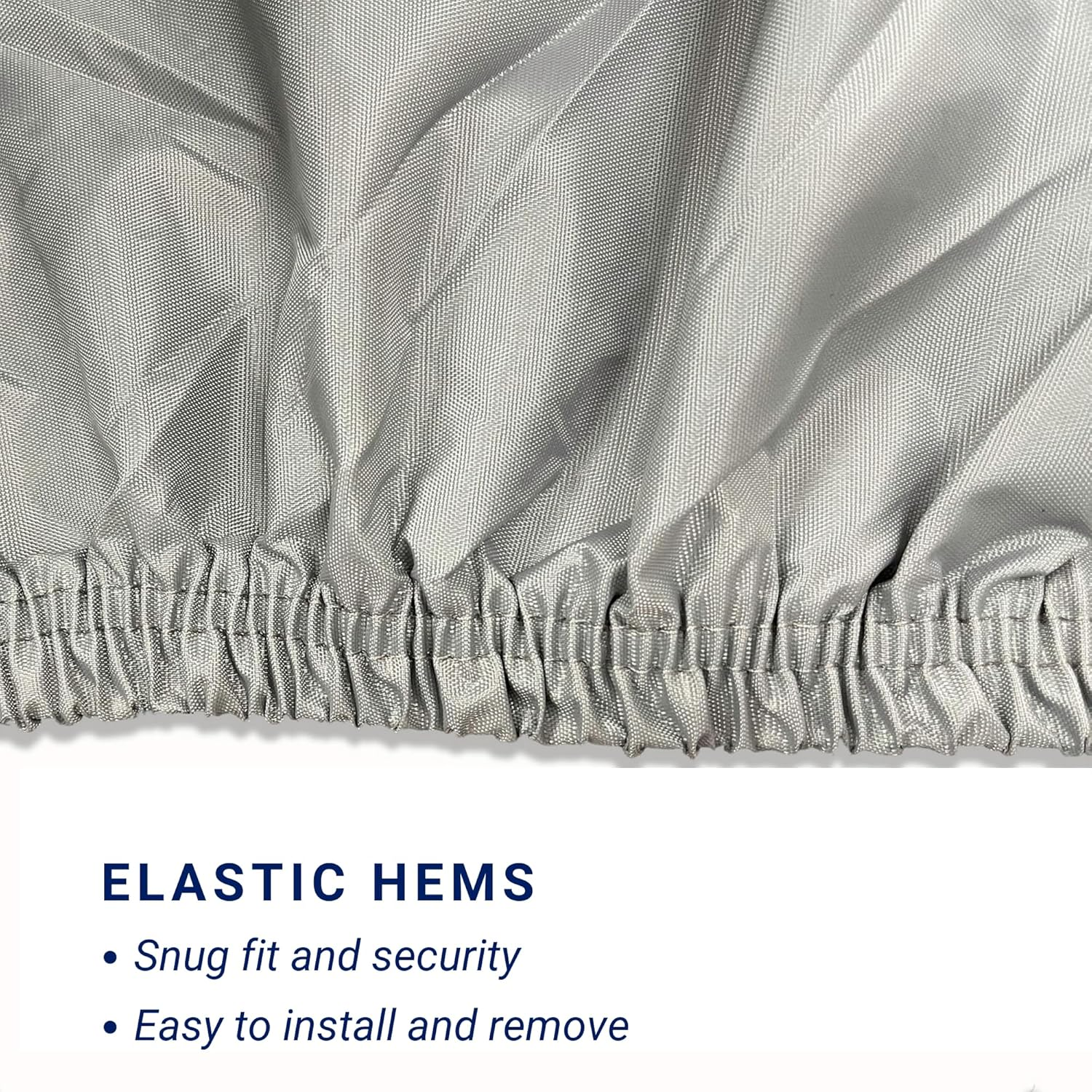 Eliteshield Premium Teardrop Trailer Camper Covers, Tear Resistant Teardrop RV Camper Cover with Access Panels, Fits 8'&ndash;10'L 5.5'W Gray Color image number 1