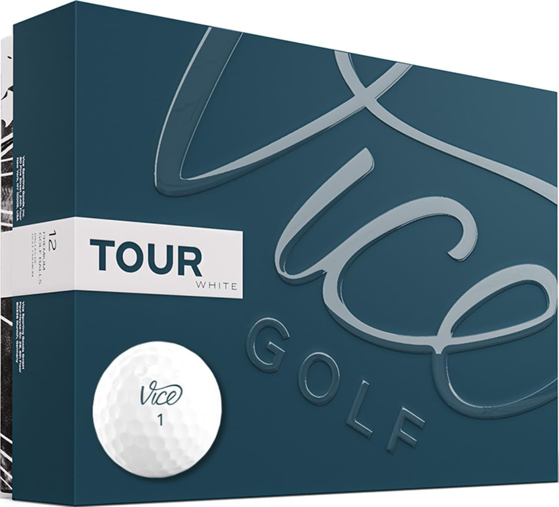 Vice Golf Tour White 2020 | 12 Golf Balls | Features: Excellent Short Game Spin, Straight Trajectory, Soft Feel | Profile: Designed for Casual Golfers image number 4