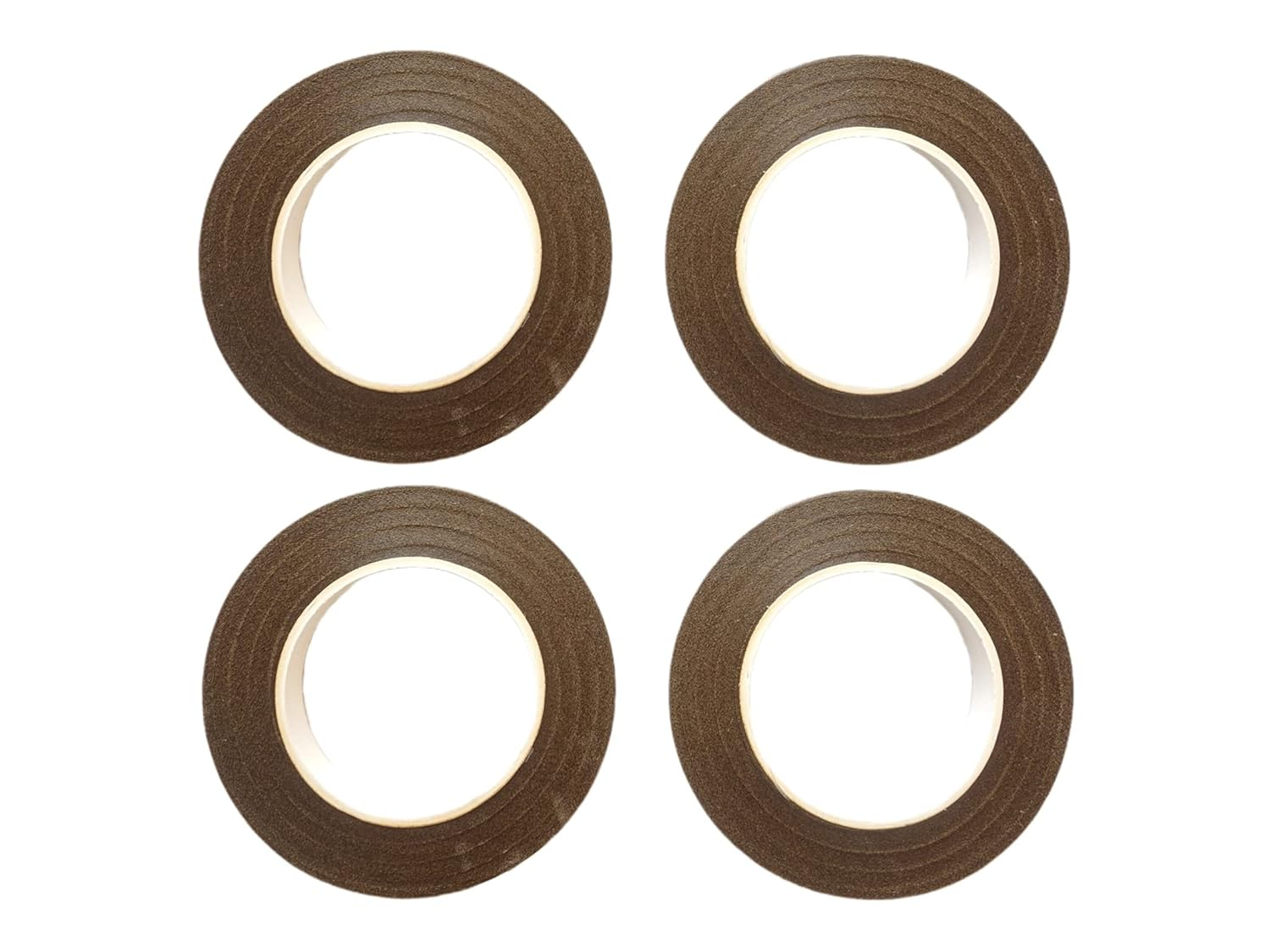 4 Rolls 1/2 Inch Floral Tapes Florist Wraps for Bouquet Stem and Flowers Making Craft Projects (30 Yards, White)