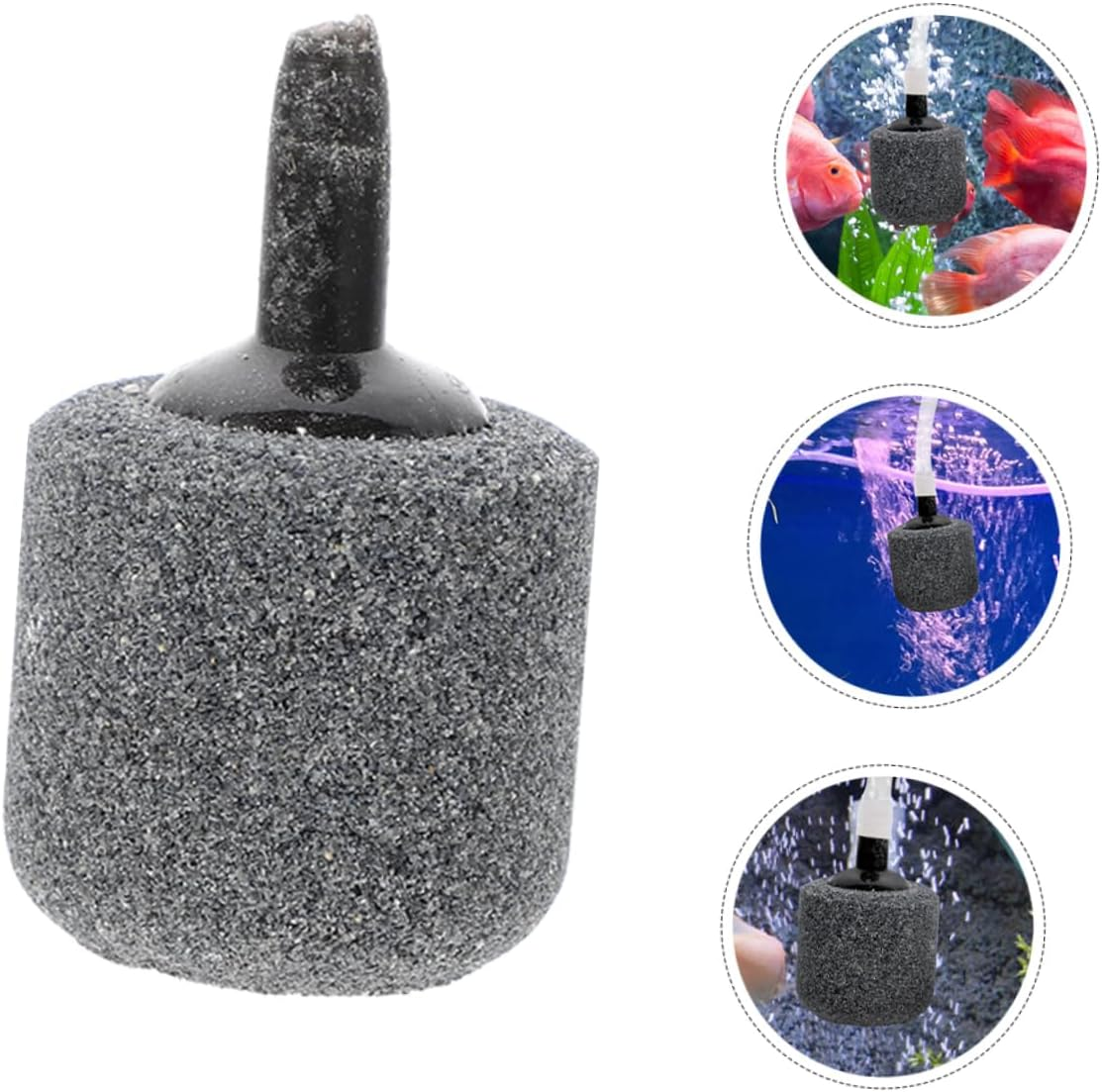 ROMISBABA 10Pcs Aquarium Air Stones for Fish Tank Mute Bubble Diffuser for Freshwater Seawater Oxygen Stones for Hydroponics Aquarium Decoration Pet Health Unique Aquatic Landscape image number 2