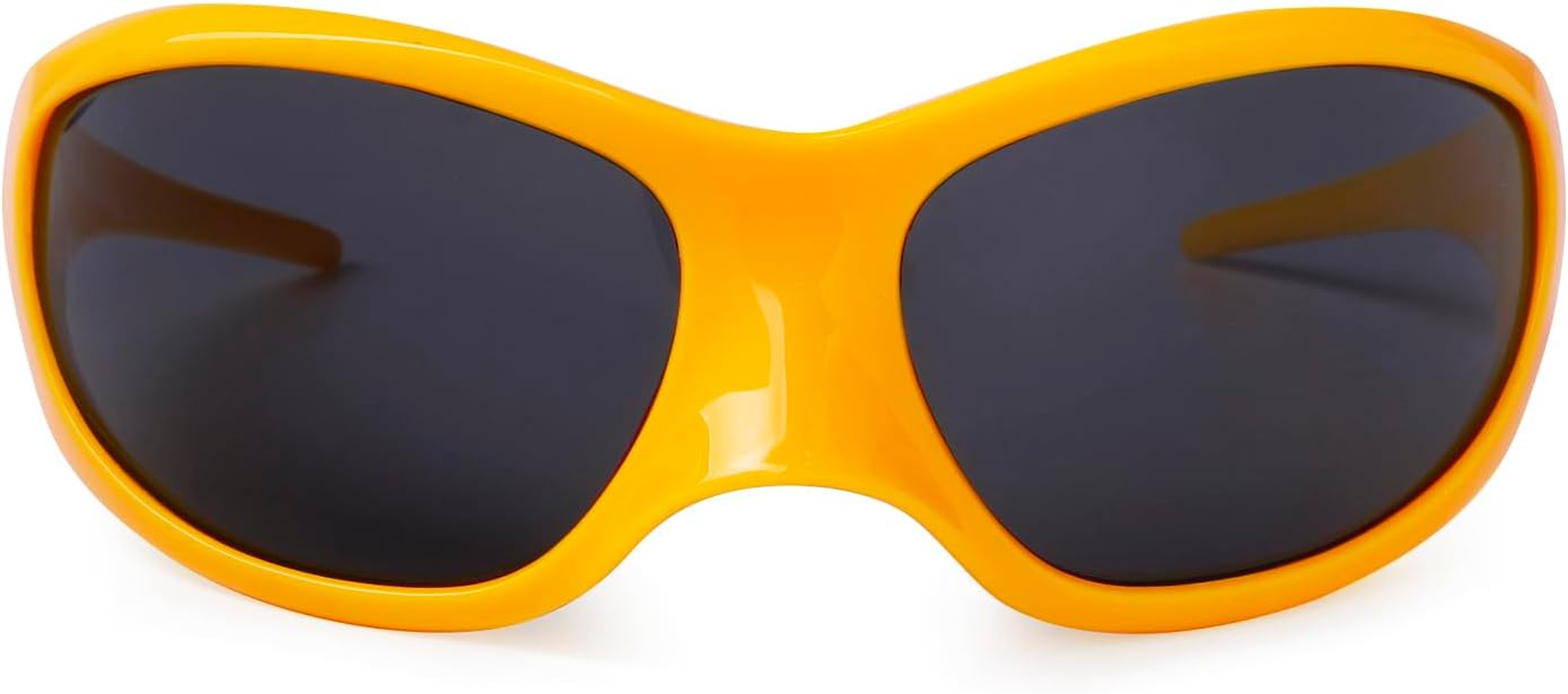 VIA LEECA Fashion Oversized Futuristic Sunglasses for Women Men, Y2K Wrap around Alien Style Accessories for Party image number 1