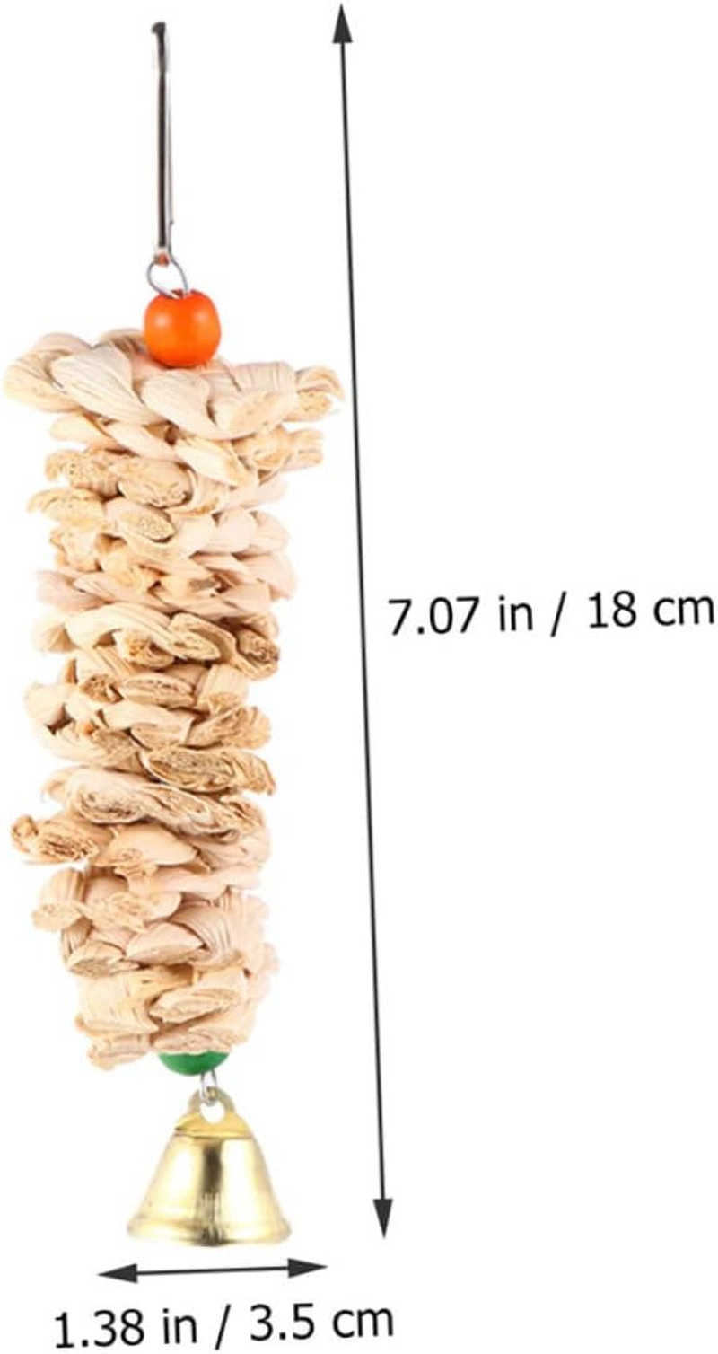 DINHEAROM 3Pcs Fun Bird Cuttlebone Toy for Parrots Parakeets Cockatiels Bite-Resistant Decorative