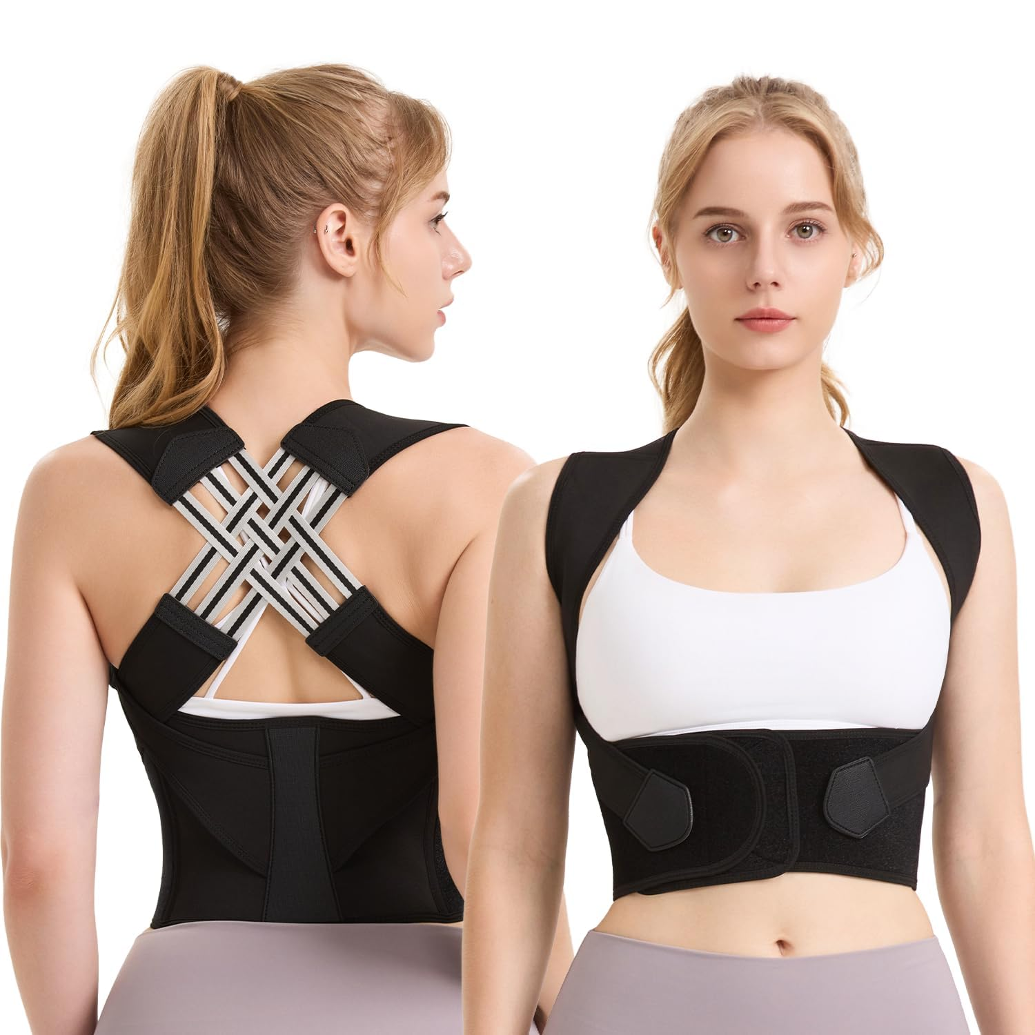 Posture Corrector for Women and Men, Adjustable Shoulder Posture Brace, Back Straightener Posture, Used for Middle and Upper Spine XXL image number 6