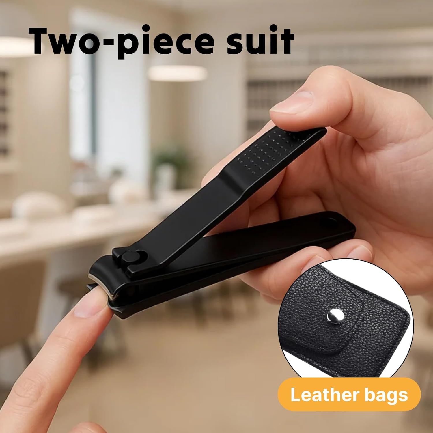 Professional Nail Clippers Set of 2, Premium Stainless Steel Fingernail and Toenail Clippers for Men and Women, Ergonomic Design for Precision Cutting and Ultimate Comfort image number 2