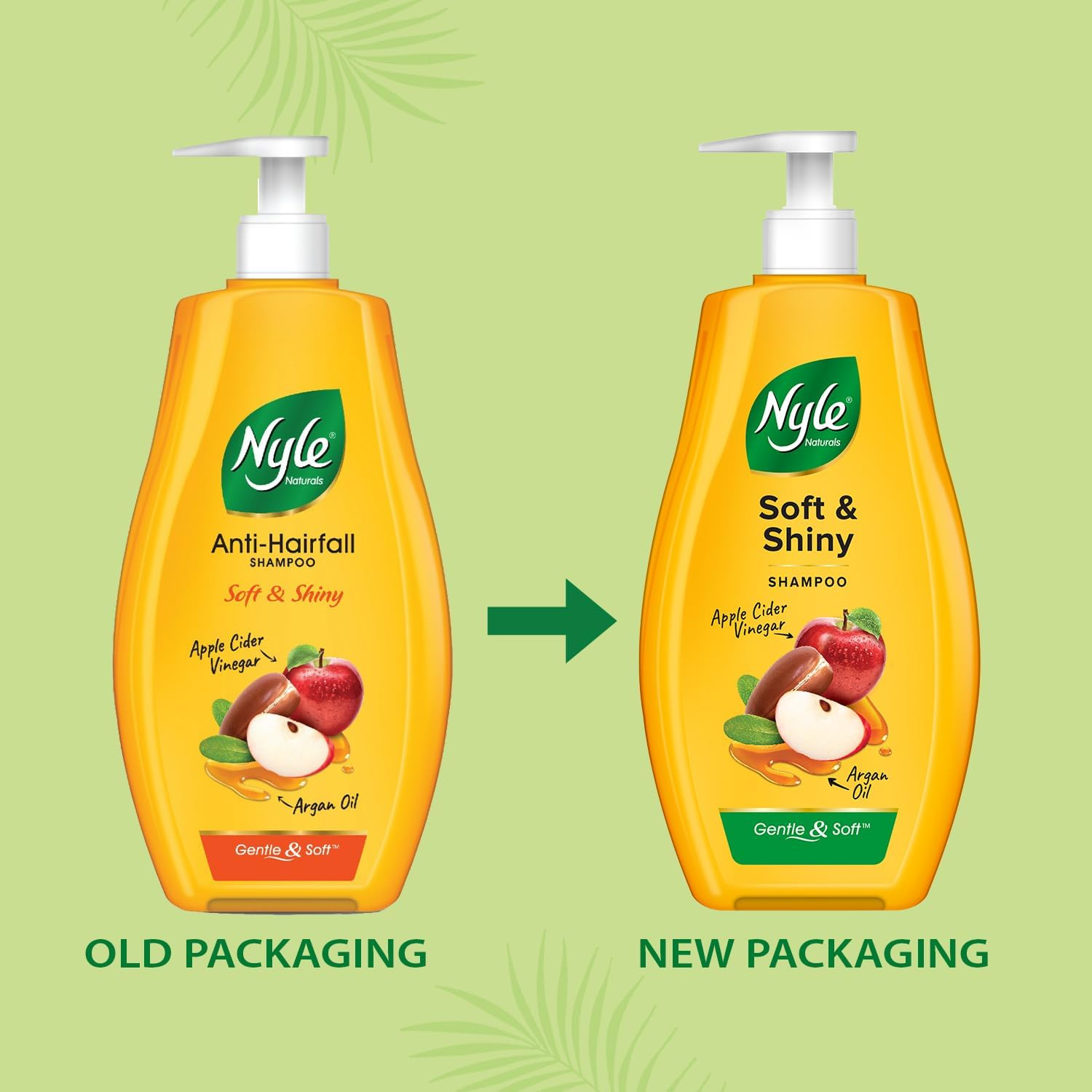 Nyle Naturals Soft and Shiny anti Hairfall Shampoo, with Goodnes of Apple Cider Vinegar and Argan Oil,Gentle and Soft Shampoo, PH Balanced and Paraben Free, for Men and Women, 400Ml image number 6