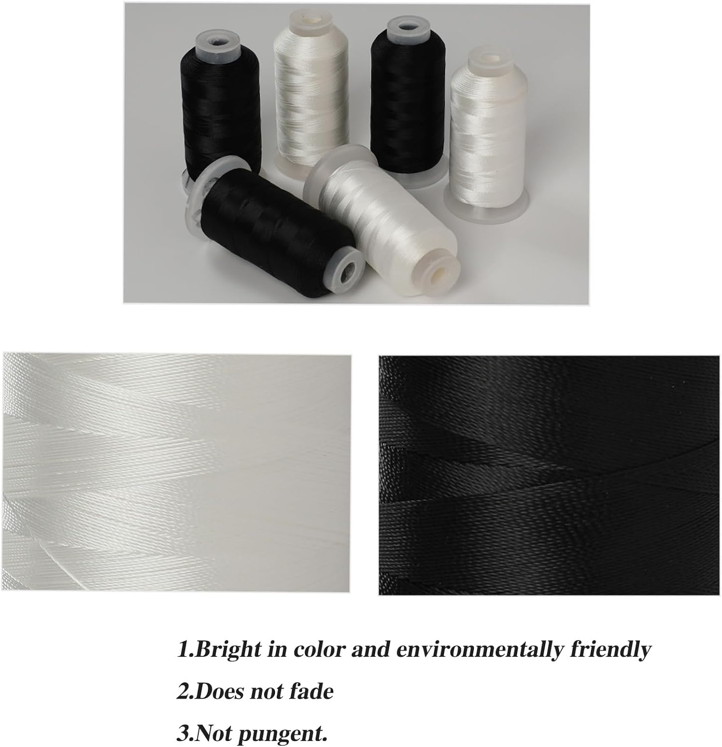 Bonded Nylon Sewing Thread 1500 Yds with Needles Kit - High-Strength for Leather, Canvas, Outdoor Gear - Upholstery, Shoes, Bags，Ideal for Diyers, Cobblers, and Professional Tailors