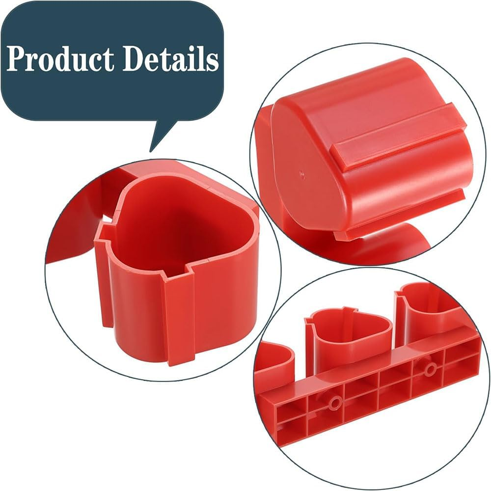 3-In-1 Heavy Duty Battery Holder Organizer with Slots, Universal Storage Case Compatible with Milwaukee M12,Makita,Bosch 12V Batteries, Durable Tool Battery Organizer for Workshop image number 3