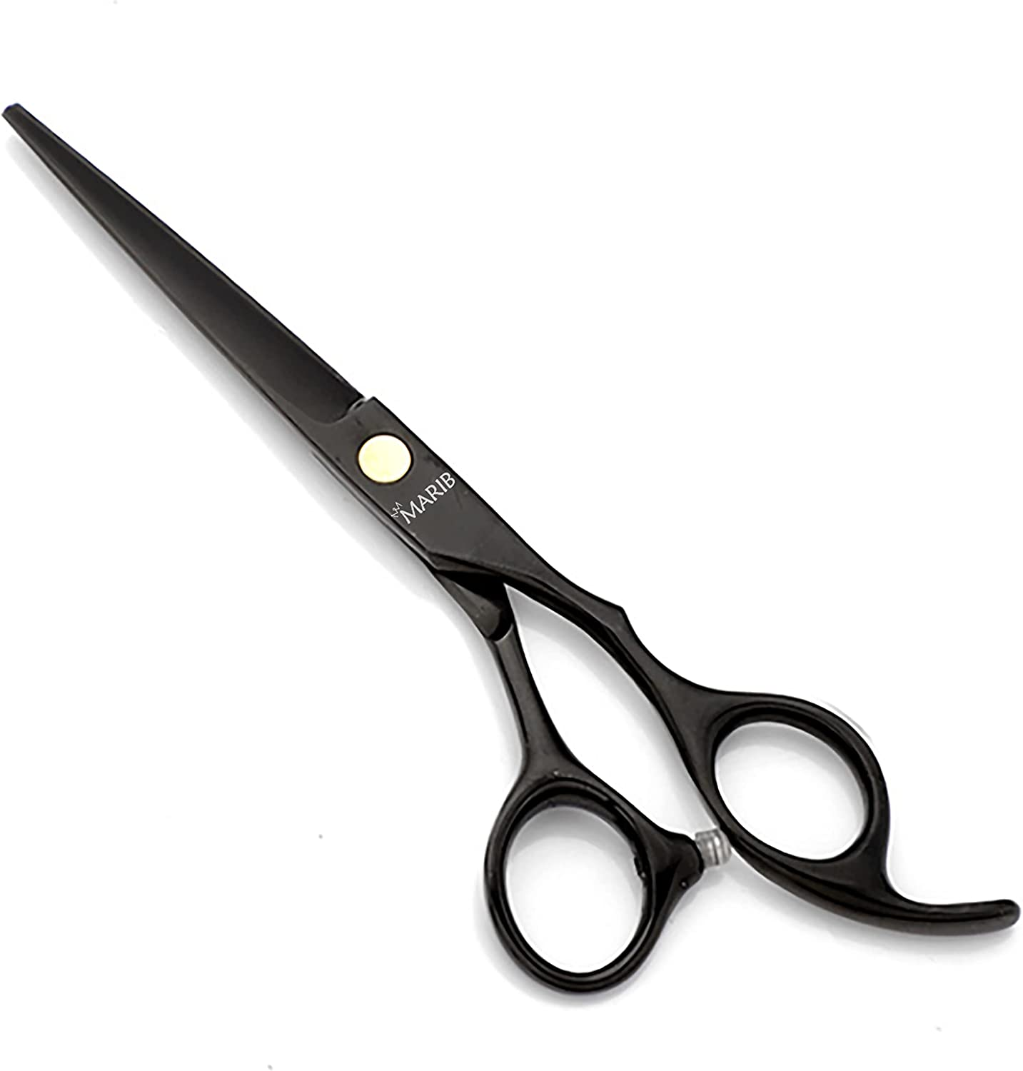 Barber Scissors 6 Professional Hair Cutting Shears Scissors for Hair Cutting Hair Trimming Razor Edge Scissor Stainless Steel for Hairdressing Smooth Motion & Fine Cut (Black)