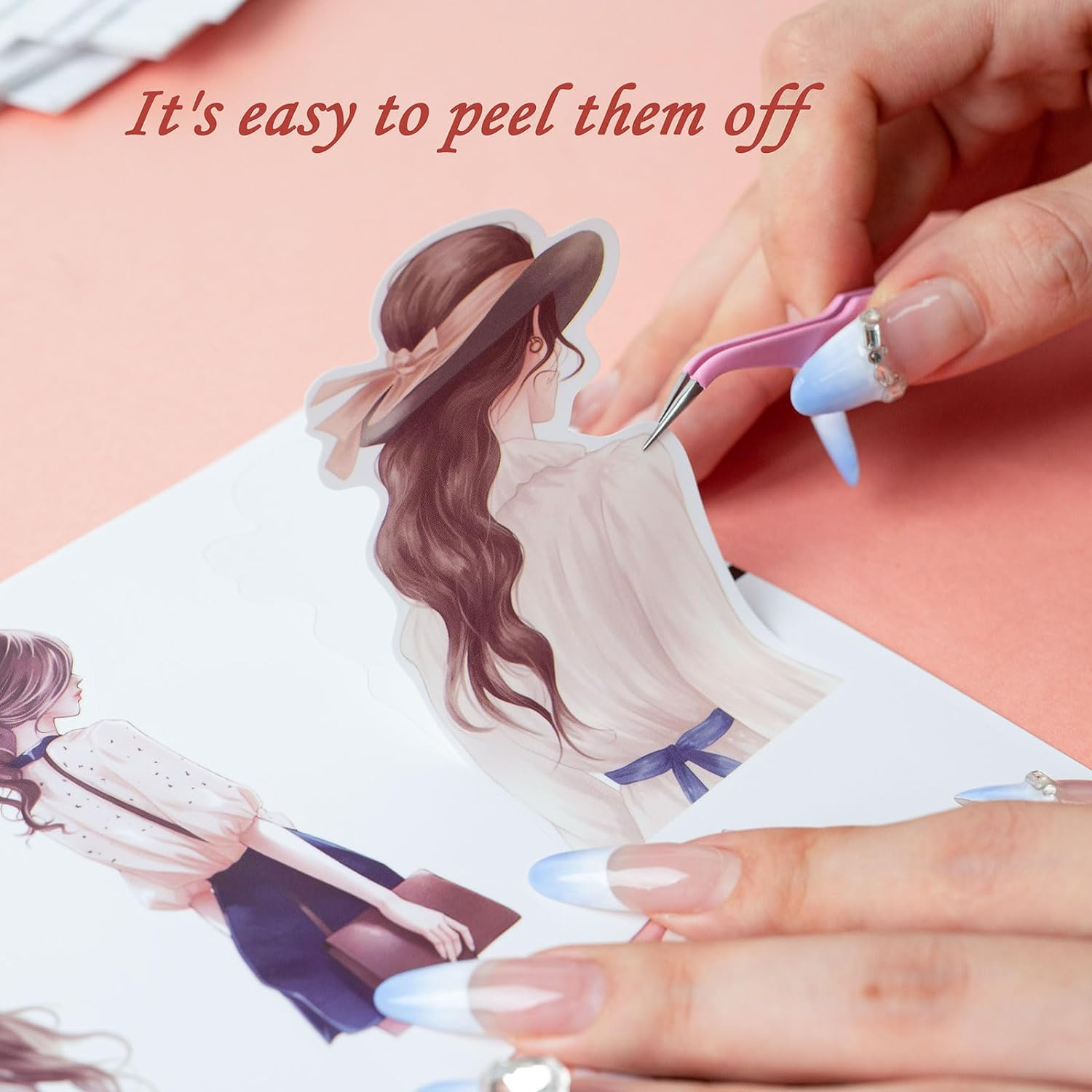 JOYCHOIC Scrapbook Stickers Set,100Pcs Aesthetic Sticker for Scrapbooking and Journaling Water Bottles, Junk Journal Supplies, Bullet Journals Materials, Planner Arts Craft Collage People - With Pets image number 5