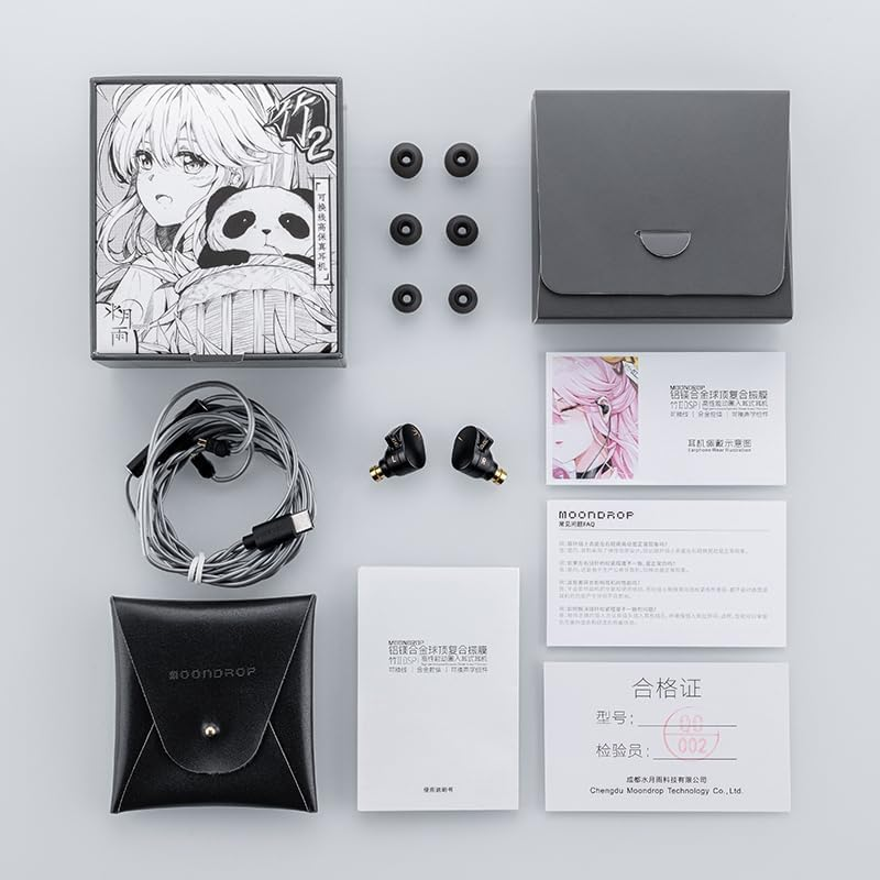 MOONDROP CHU II DSP Headphones High Performance Dynamic Driver USB-C In-Ear Monitors Type-C with Microphone Earphone image number 3