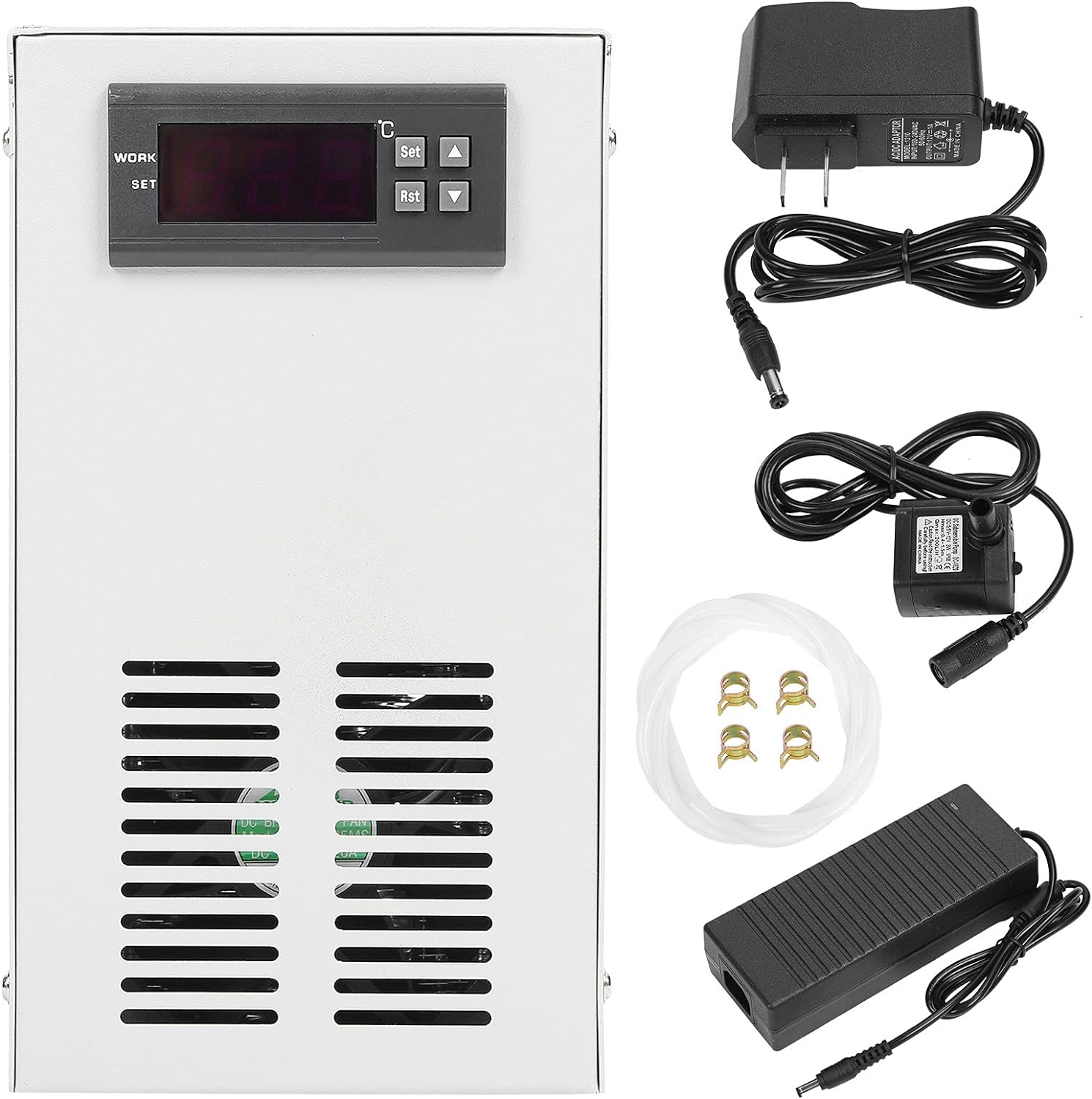 Aquarium Chiller, Aquarium Electronic Cooler Fish Cooling System Water Cooler for Freshwater Water and Seawater image number 6