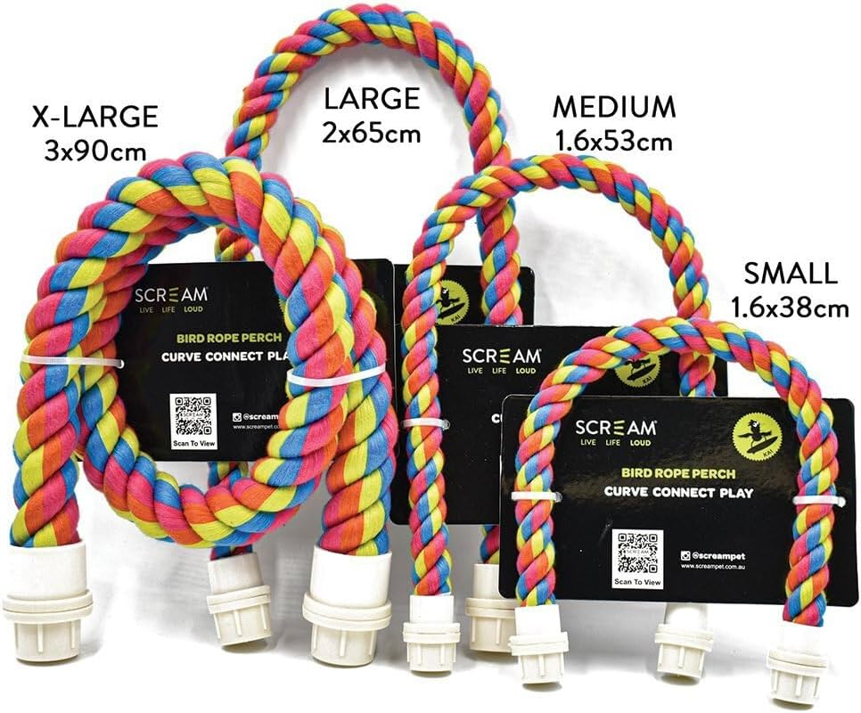 Scream Bird Rope Perch 2X65Cm image number 5