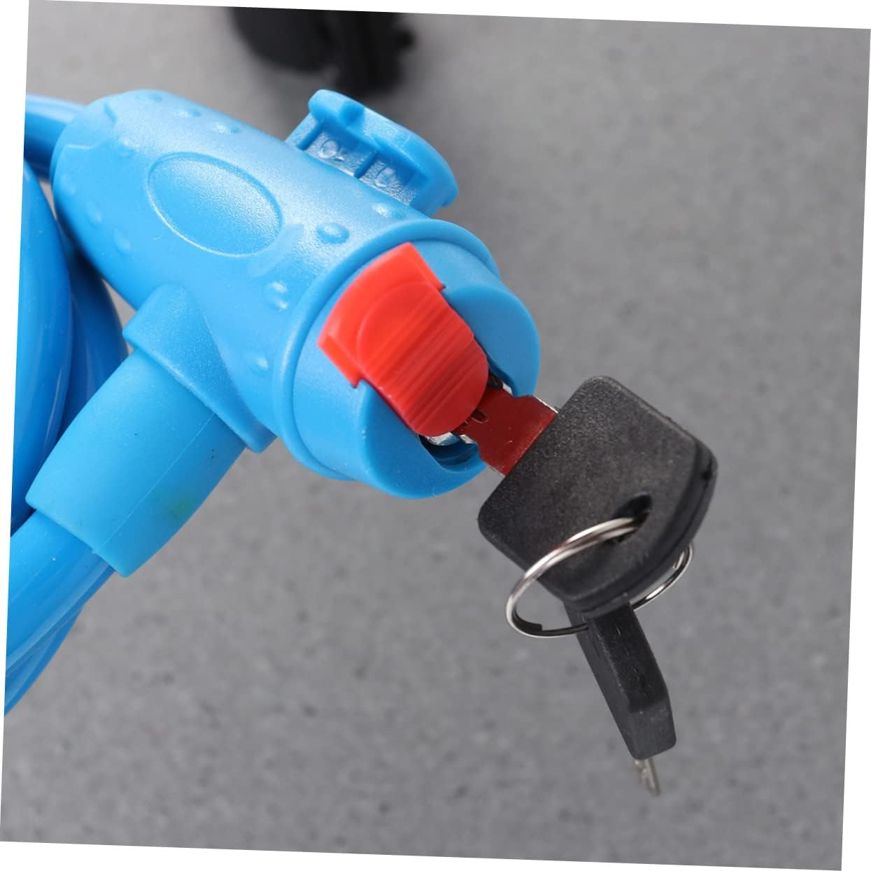 Milisten Colorful Bike Lock Anti-Theft Chain Lock Steel Cable Waterproof Bike Padlock for Road and Mountain Bicycles Blue - Black image number 6