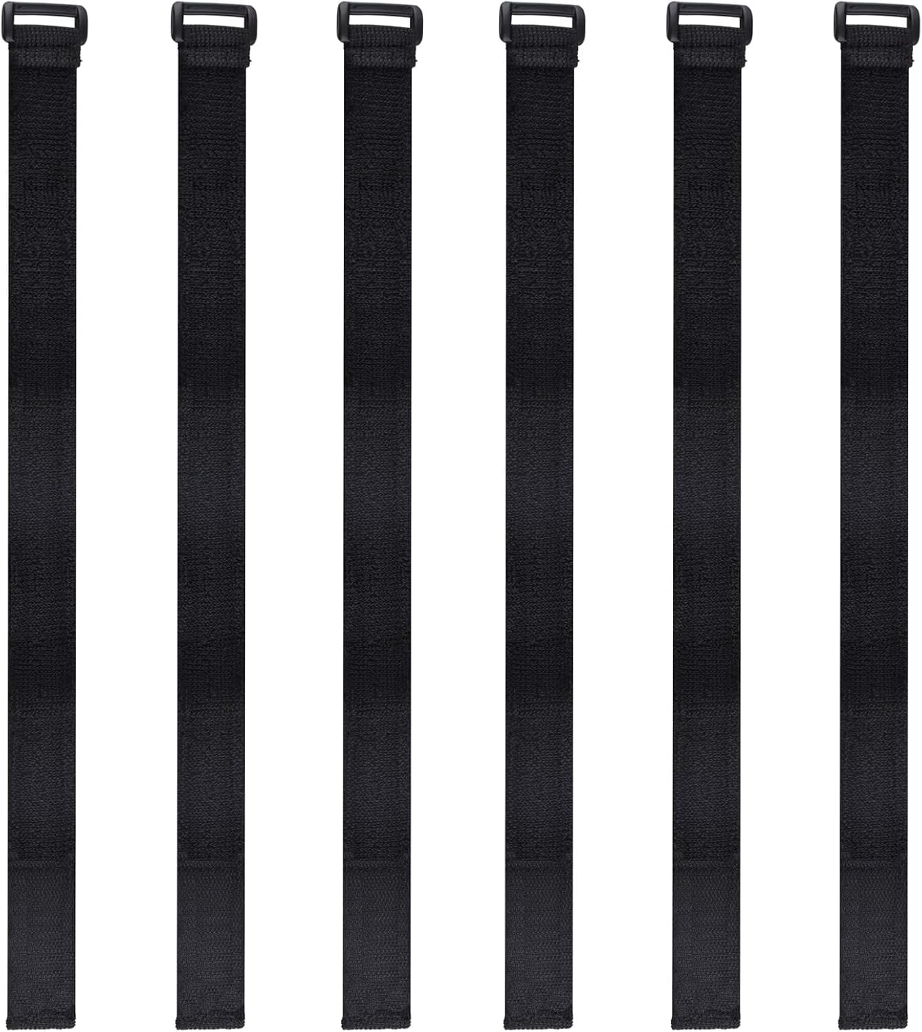 Azarxis Reusable Cable Straps, 6 Packs Fastening Cinch Strap, Hook and Loop Elastic Nylon Webbing for Organized Extension Cords Ropes Hoses Cables Wires (80Cm) image number 3