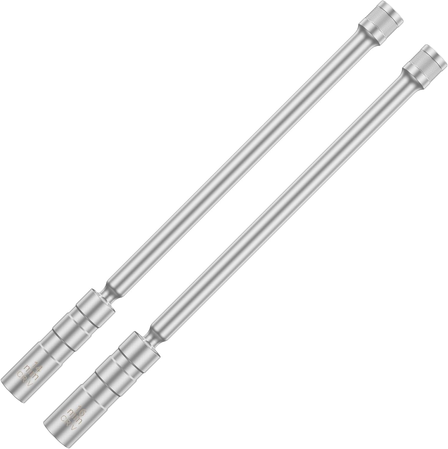 DJAPWPX-2/4 Pcs 14Mm+16Mm Spark Plug Socket, Magnetic Spark Plug Socket Set, Thin Wall Spark Plug Removal Tool, Professional Spark Plug Socket Kit for Replacing Spark Plugs (2)