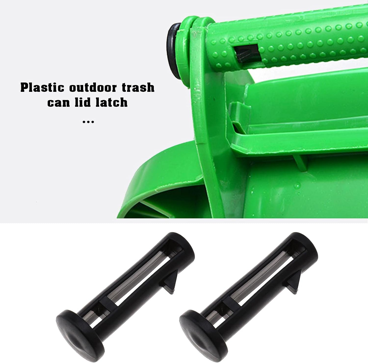 4X Wheelie Bin Lid Hinge Pins 60Mmx15Mm Black Plastic Fit for 120/240 Liter Outdoor Trash Pin Wheelie Trash Bins image number 3