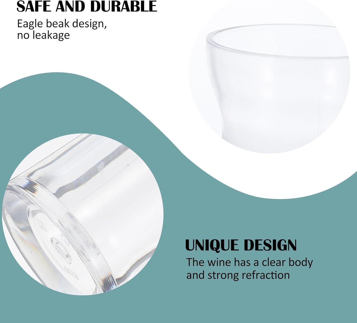 BRIGHTFUFU Creative 200Ml Wine Decanter Handle, Fast Red Wine Jug for Home Use, Large Capacity Liquor Pitcher Suitable for Dining and Entertaining image number 5