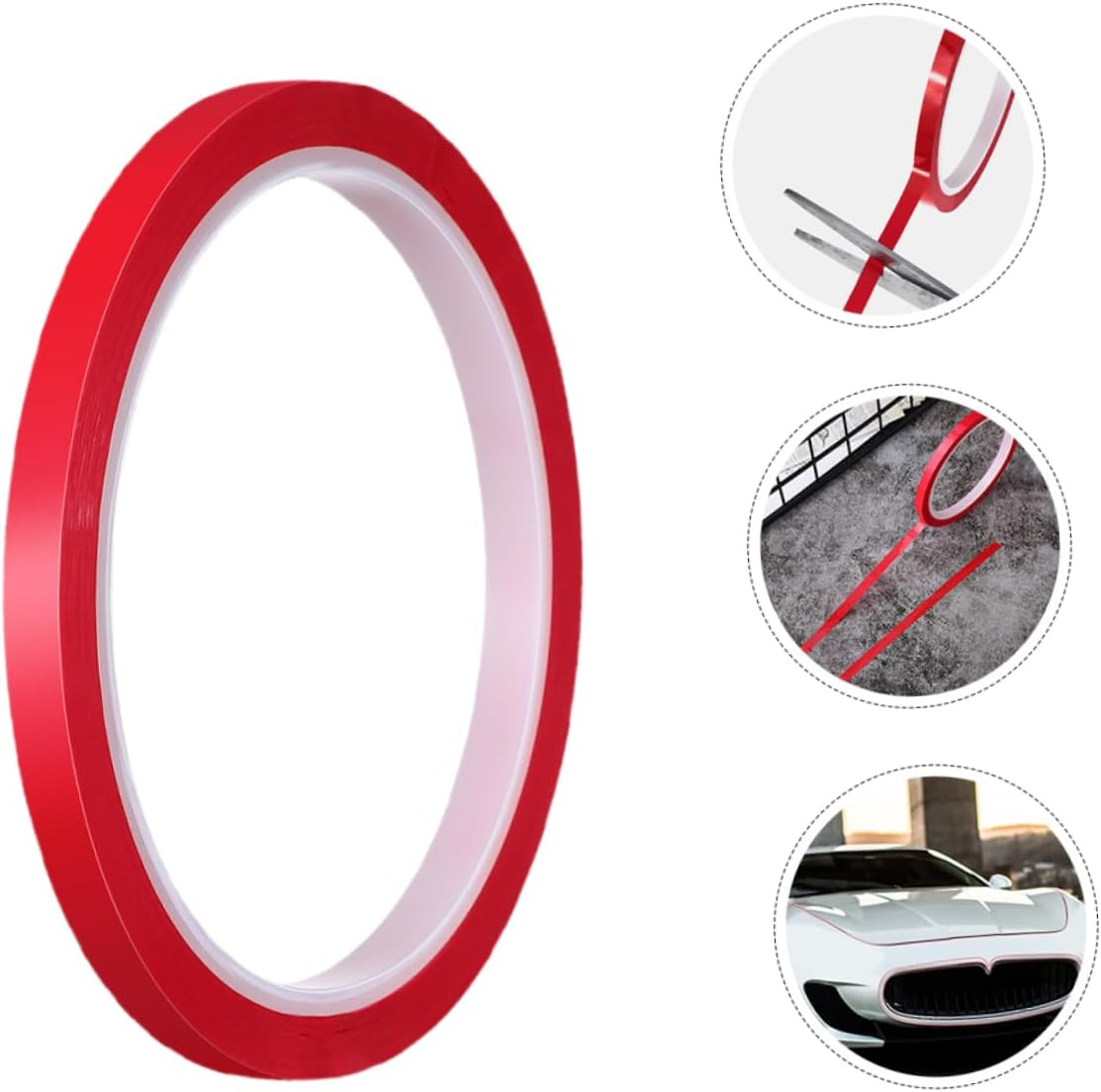 5Pcs Car Decorative Strips Vinyl Tape for Car Doors Windows Trunks Multi-Functional Dustproof image number 4