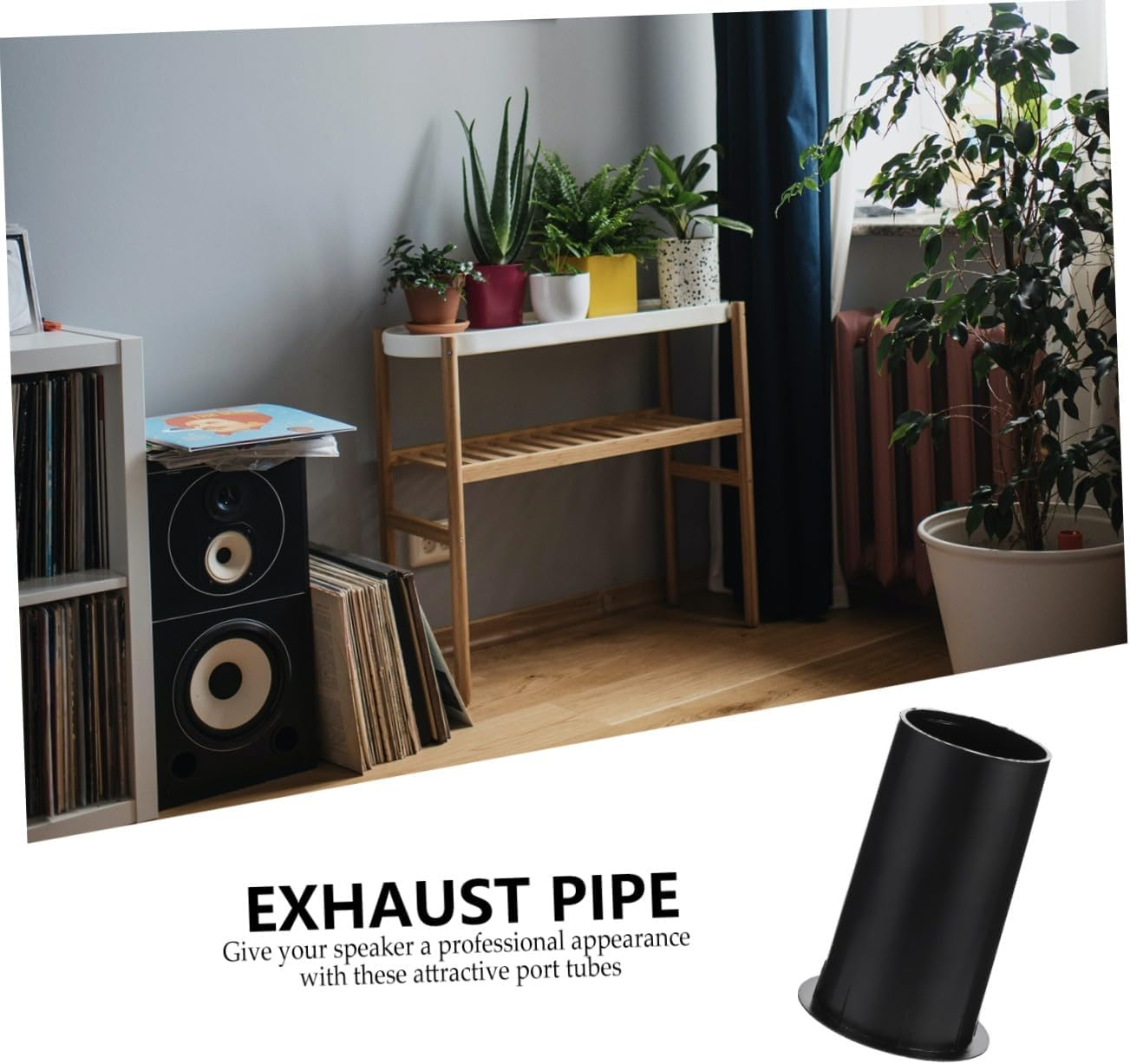 CATIEBYE 5 PCS Replacement Subwoofer Port Tubes Plastic Speaker Air Outlet Bass Reflex Tubes Wear-Resistant Speaker Box Parts for Easy Installation image number 1