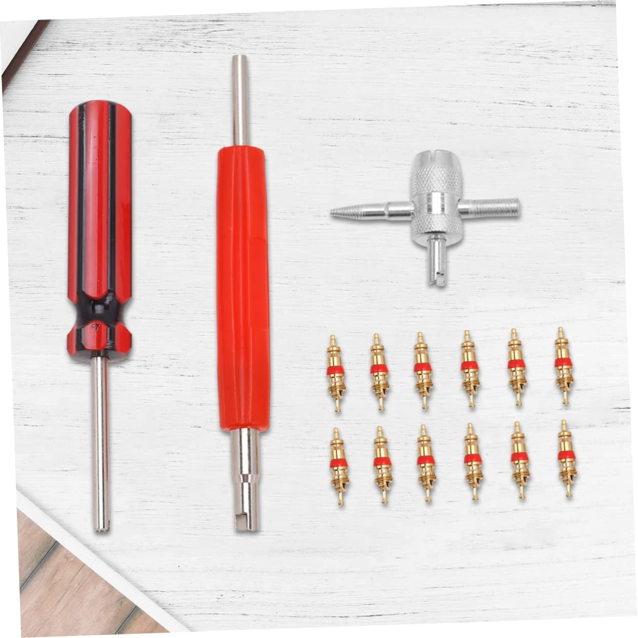 GETAJGHSD Car Tire Valve Core Removal Tool Set Plastic Handle, Single Head Repair Tool for Bike and Electric Vehicle Maintenance, Portable Automotive Tire Repair Equipment image number 3