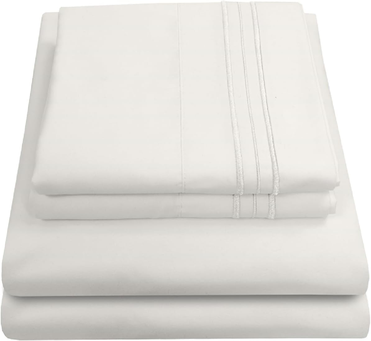 Sweet Home Collection 1800 Thread Count Bed Set Egyptian Quality Brushed Microfiber 4 Piece Deep Pocket Sheets, Full, Dolce