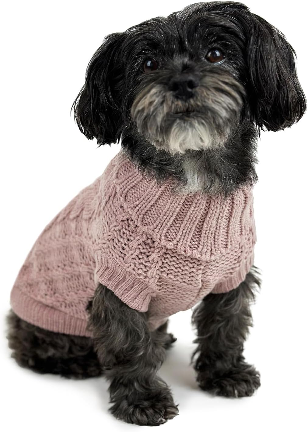 Huskimo French Knit Dog Jumper, Lavender, 33Cm image number 4