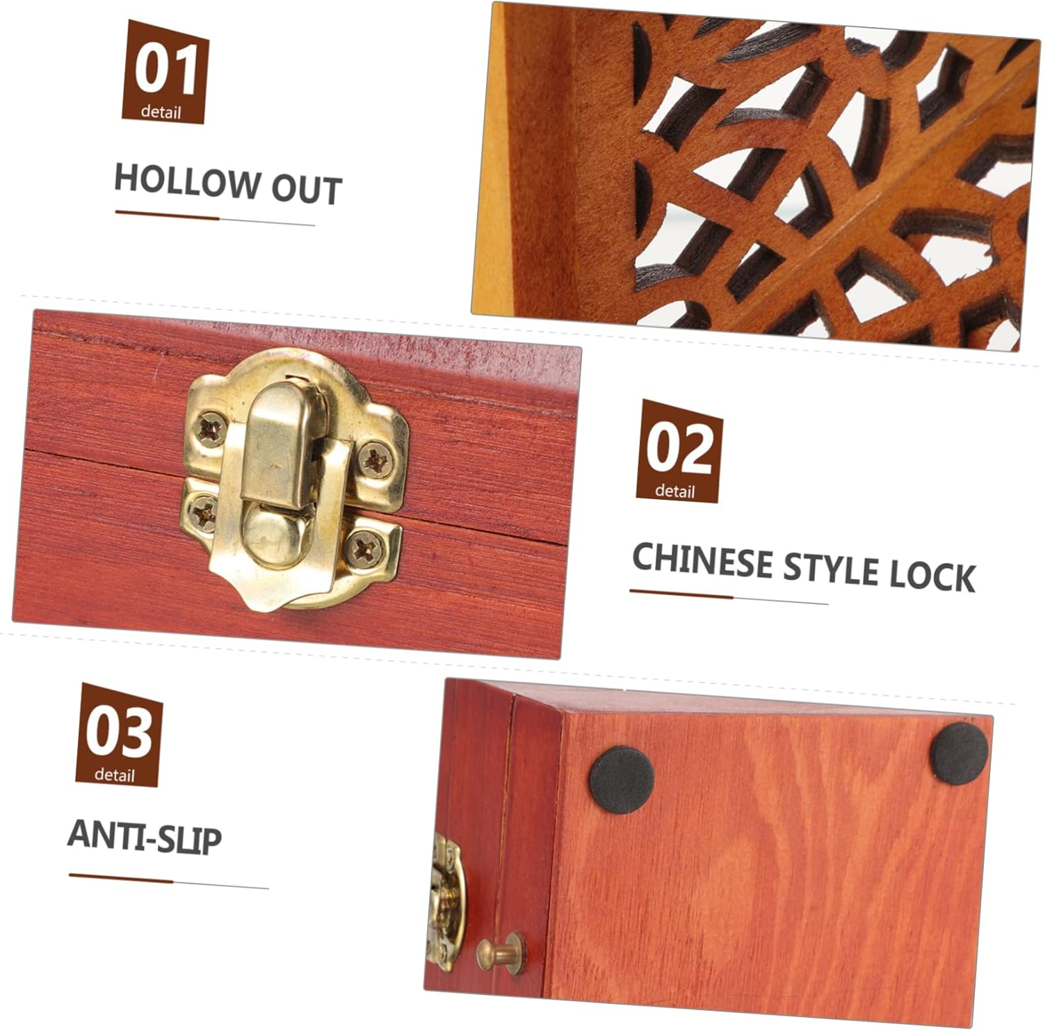 Wooden Incense Holder Japanese Style Desktop Aroma Diffuser Incense Burner Ash Tray image number 5