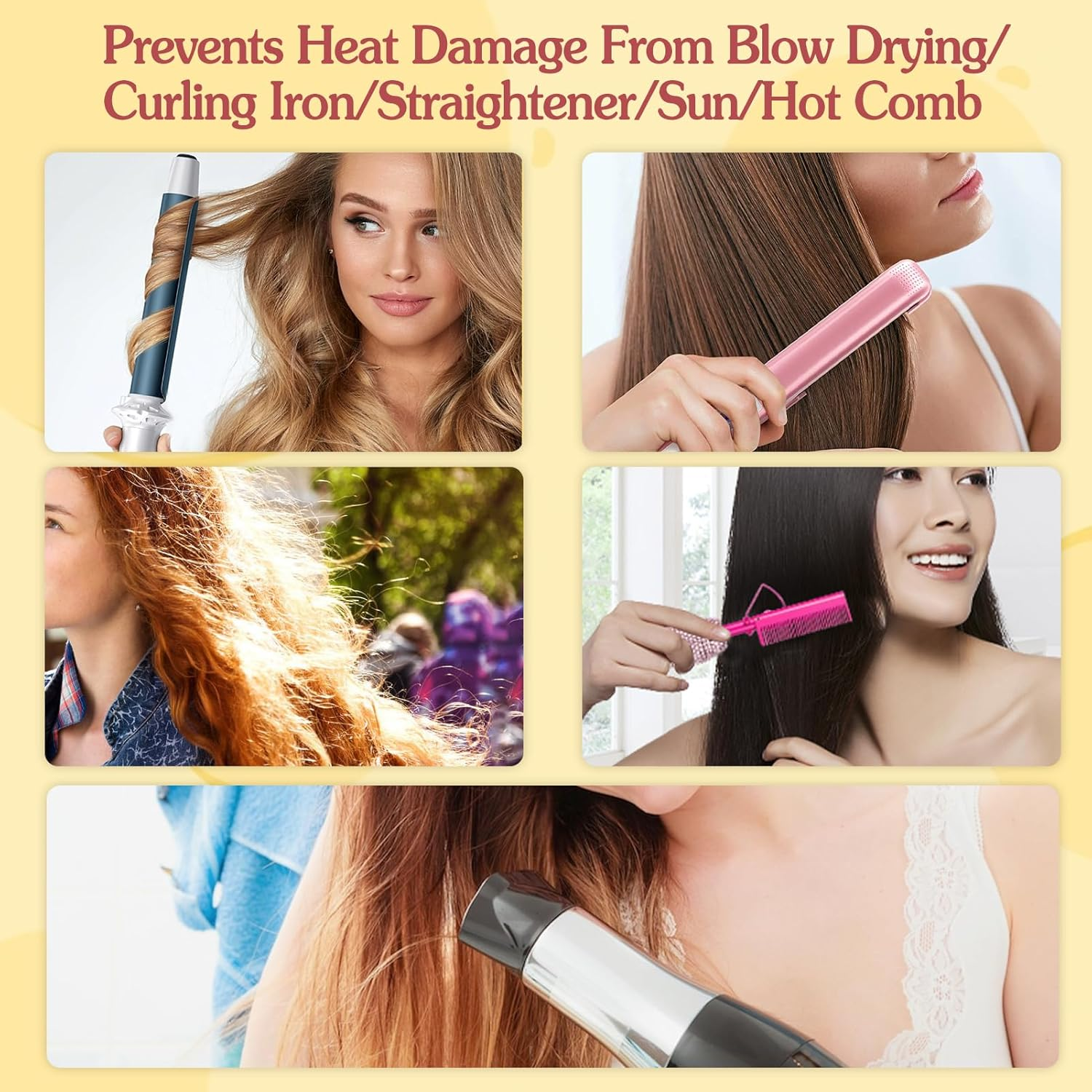 2 X Coconut Heat Protection Spray Thermal Protection for Hair Travel Size Paraben and Dye Free Treatment image number 4