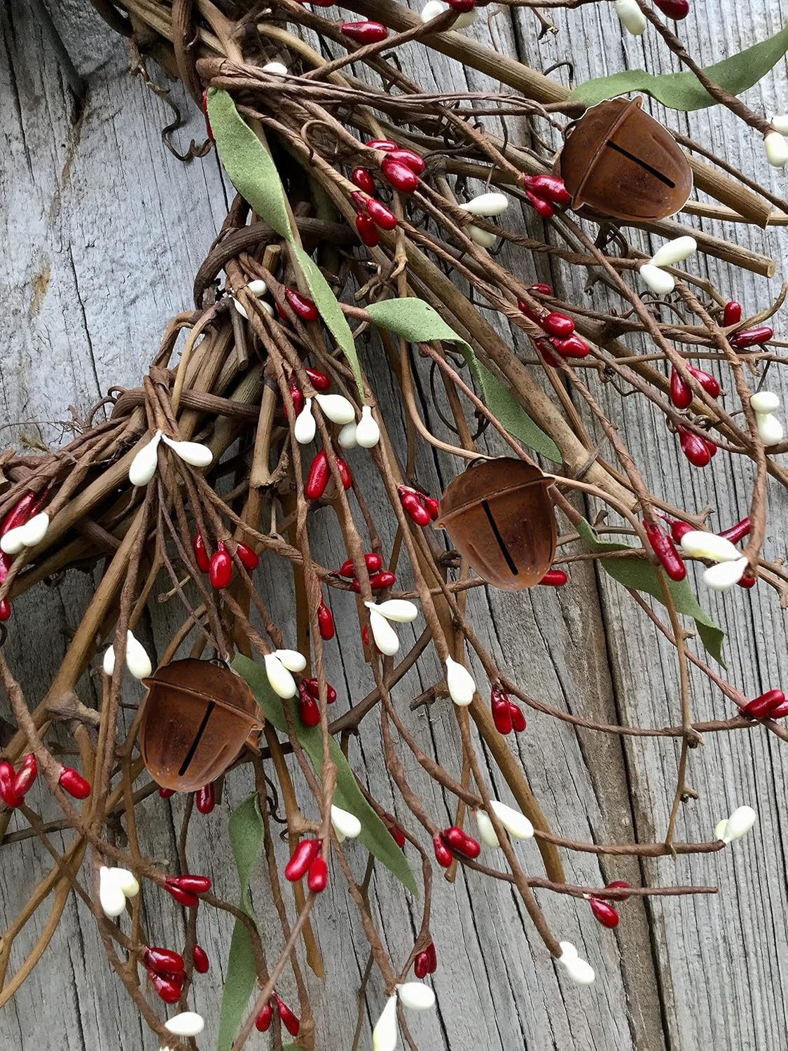 20 Pc Country Primitive Rusty Acorn Jingle Bells Rustic Farmhouse Home Decor for Christmas Crafting Autumn (Rusty Acorn Bells) image number 6