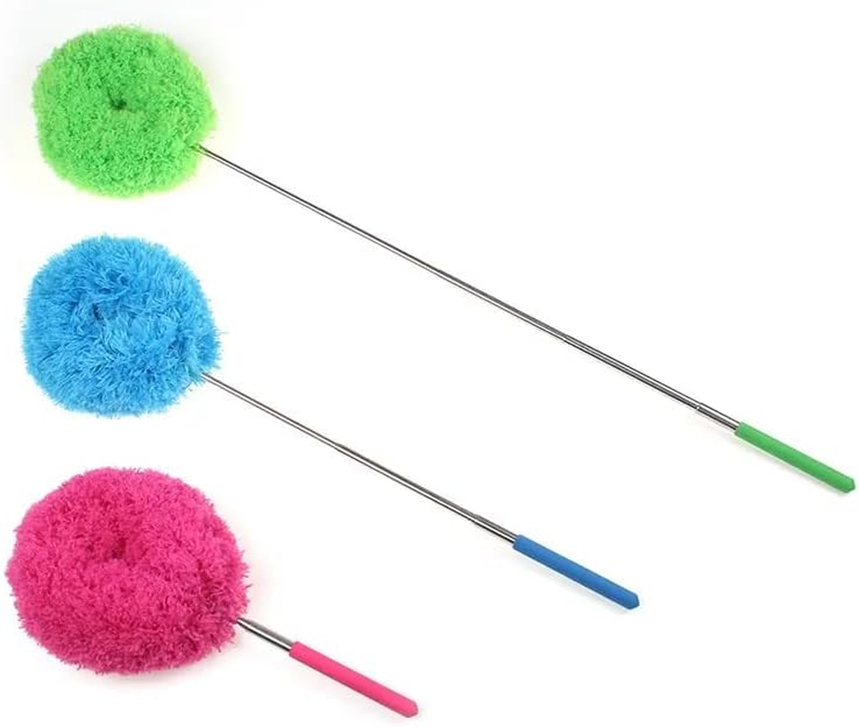 Ceiling Fan Cleaner Duster, Retractable Ceiling Fan Cleaner Duster Reusable Microfiber Blade Cleaner Fan Cleaner (Green) image number 6